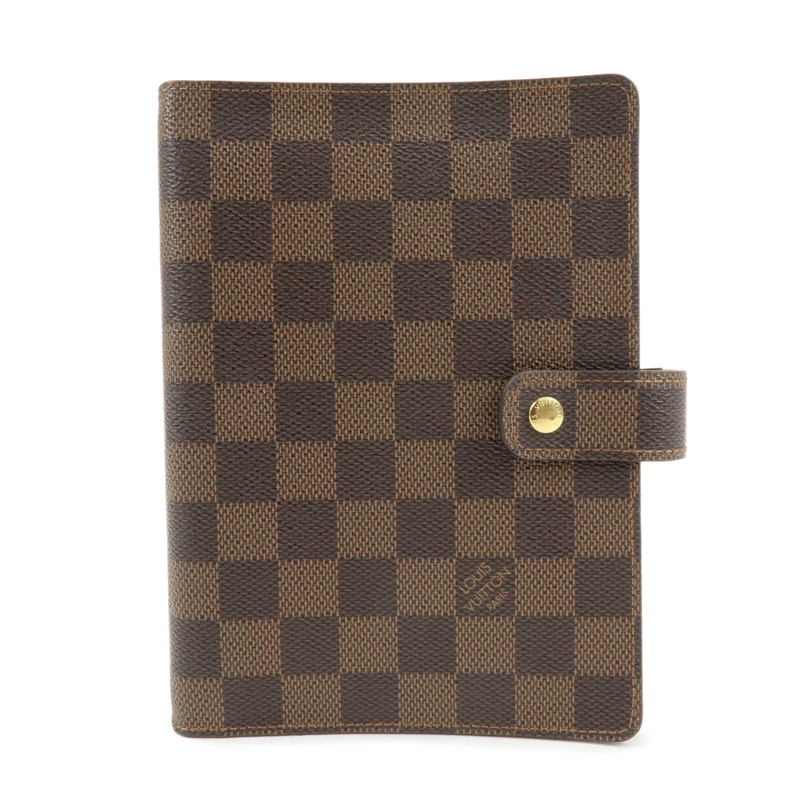 Louis Vuitton Damier Agenda MM Canvas Planner Cover Brown R20701