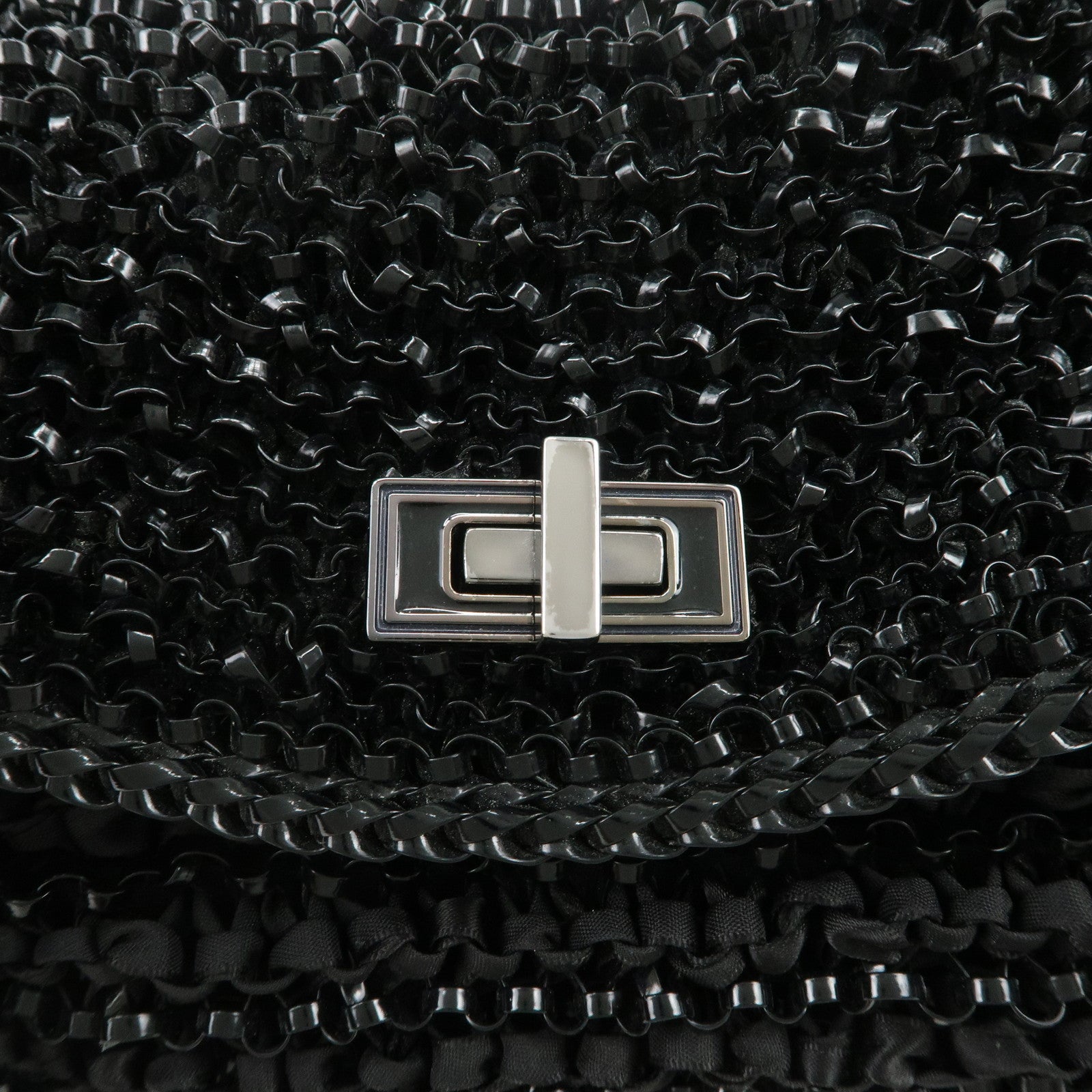 ANTEPRIMA LUCCHETTO Turn Lock Logo PVC Nylon Tote Bag Wire Bag