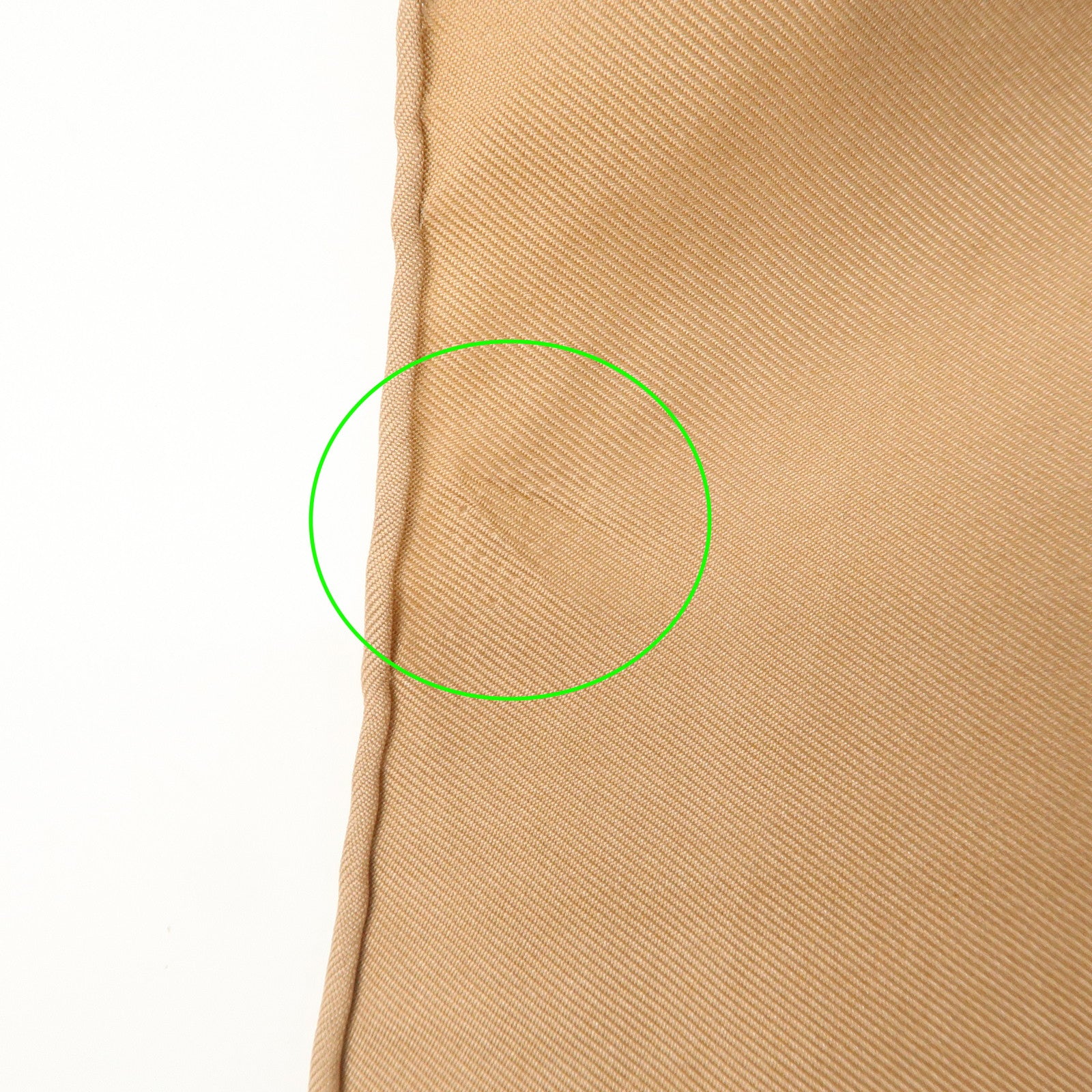 HERMES Carre 90 Silk 100% Scarf COLS VERTS Brown Used