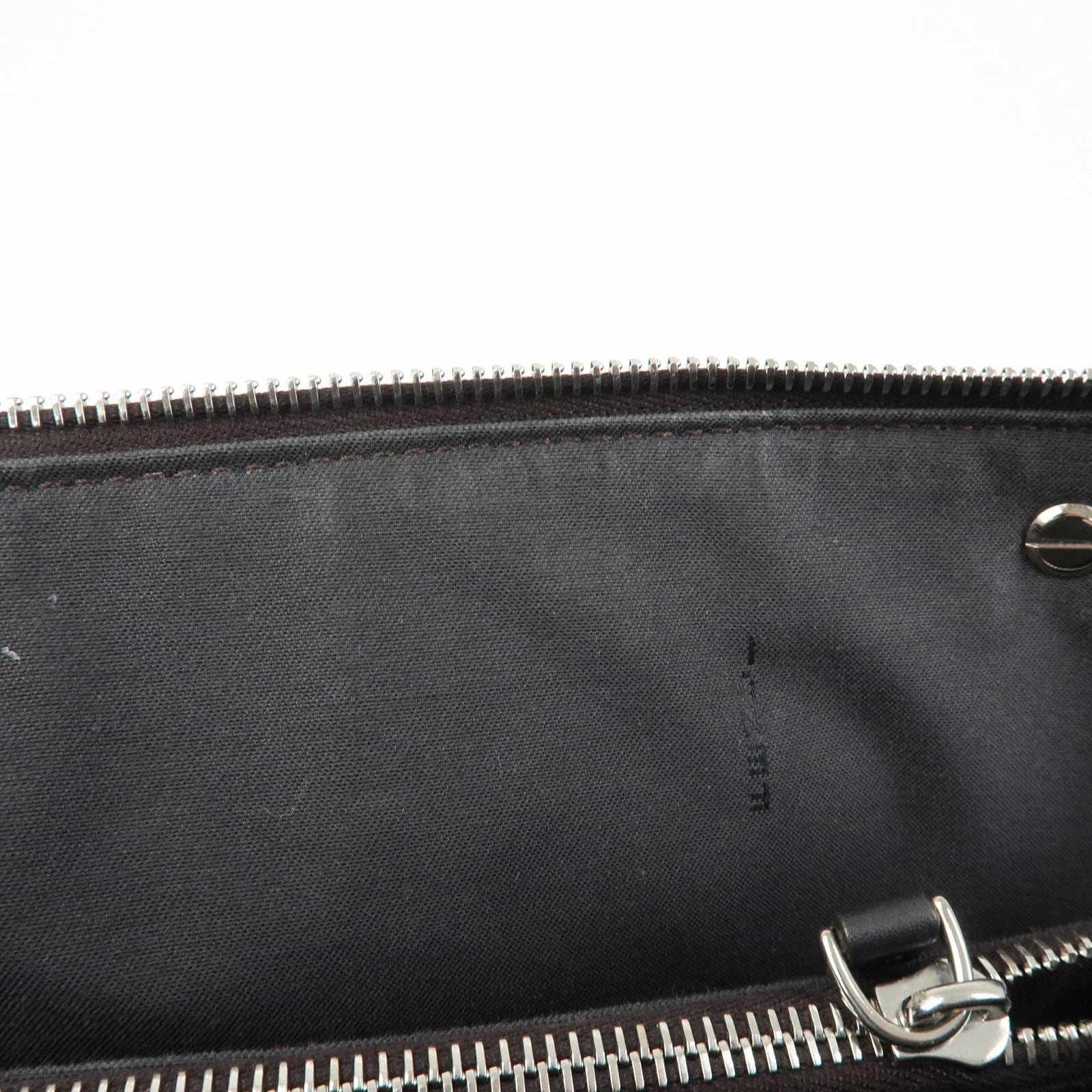FENDI By The Way Medium Leather 2Way Bag Hand Bag Gray 8BL146