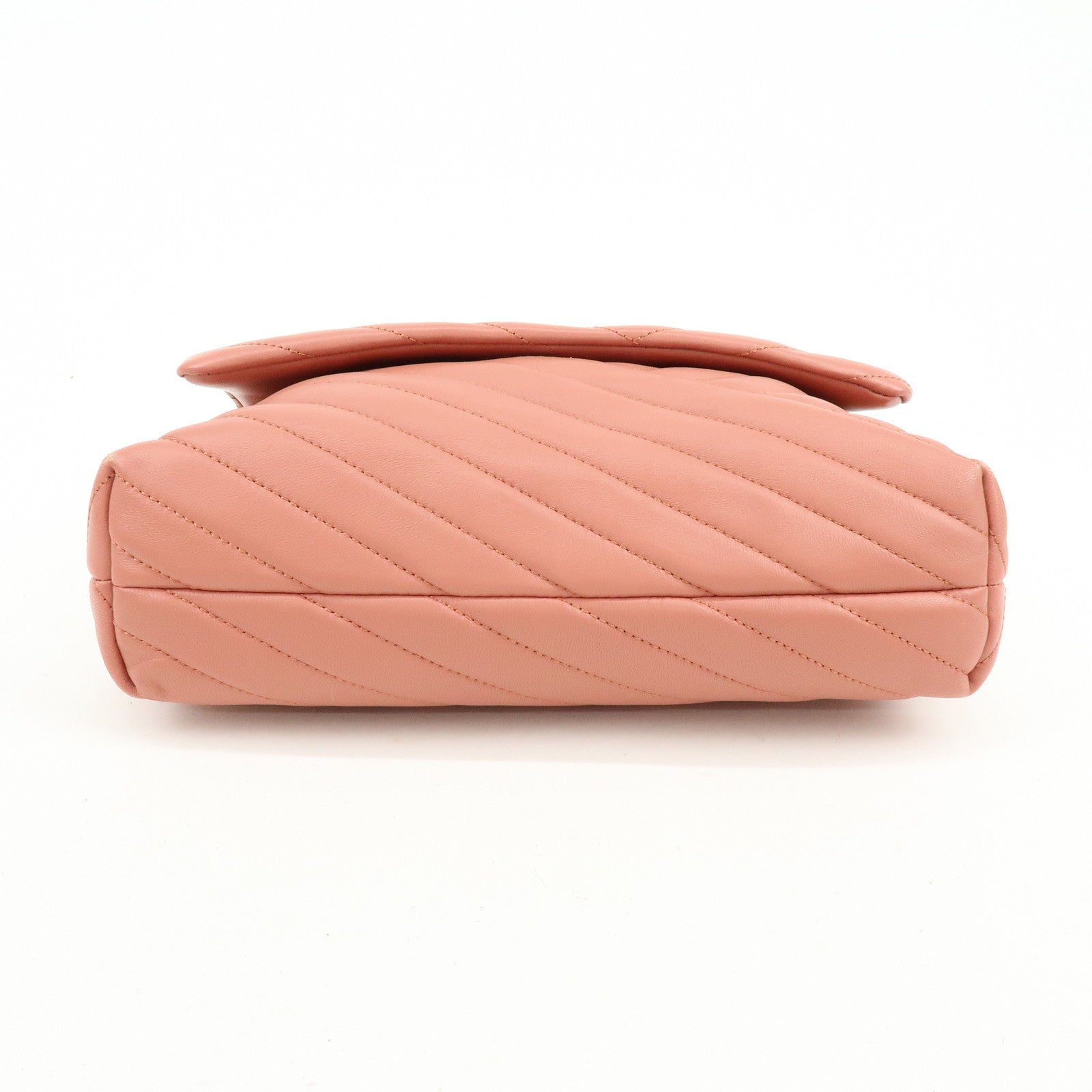 TORY BURCH Double T Kira Leather Chain Shoulder Bag Hand Bag Pink