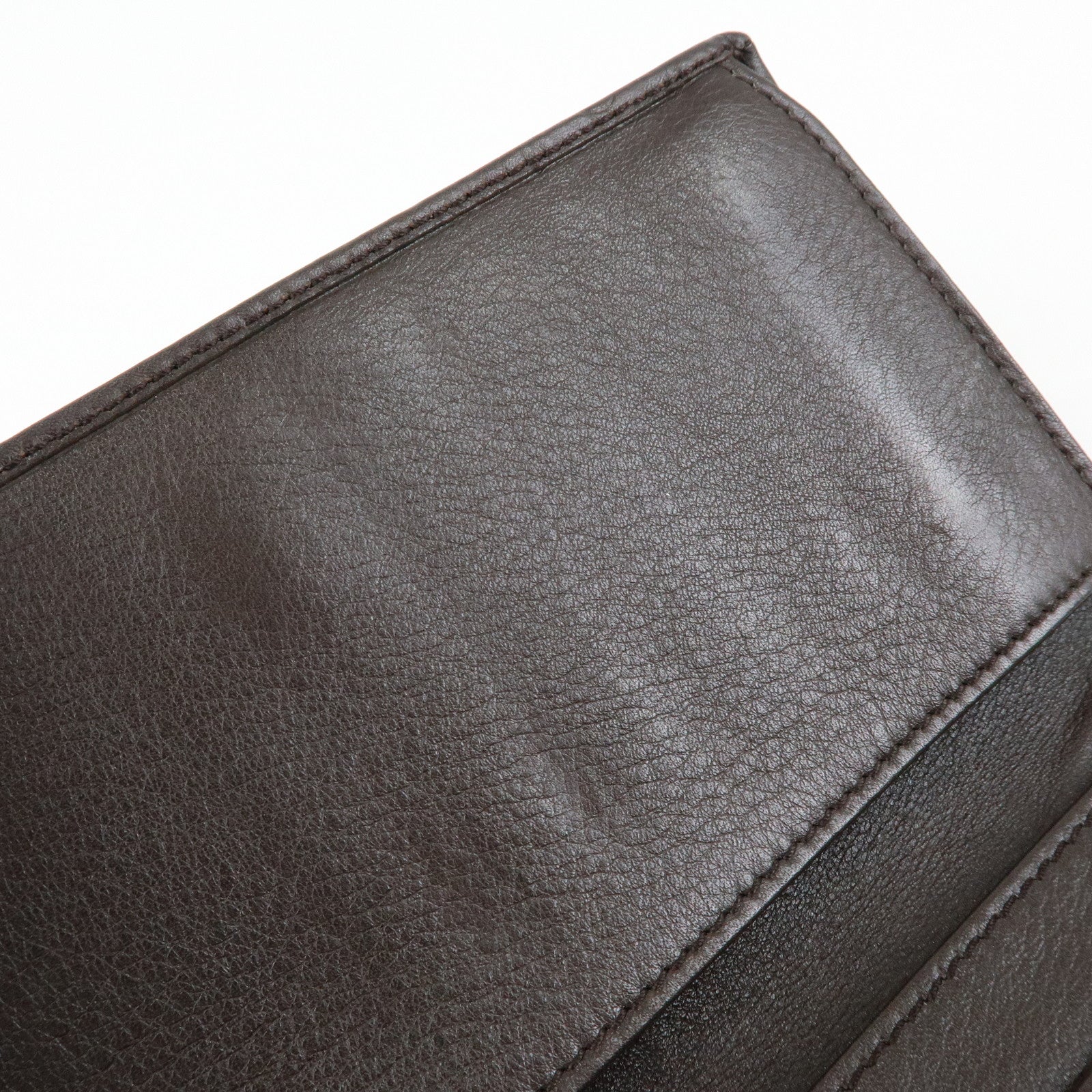 GUCCI GG Canvas Leather Long Wallet Beige Brown 257012