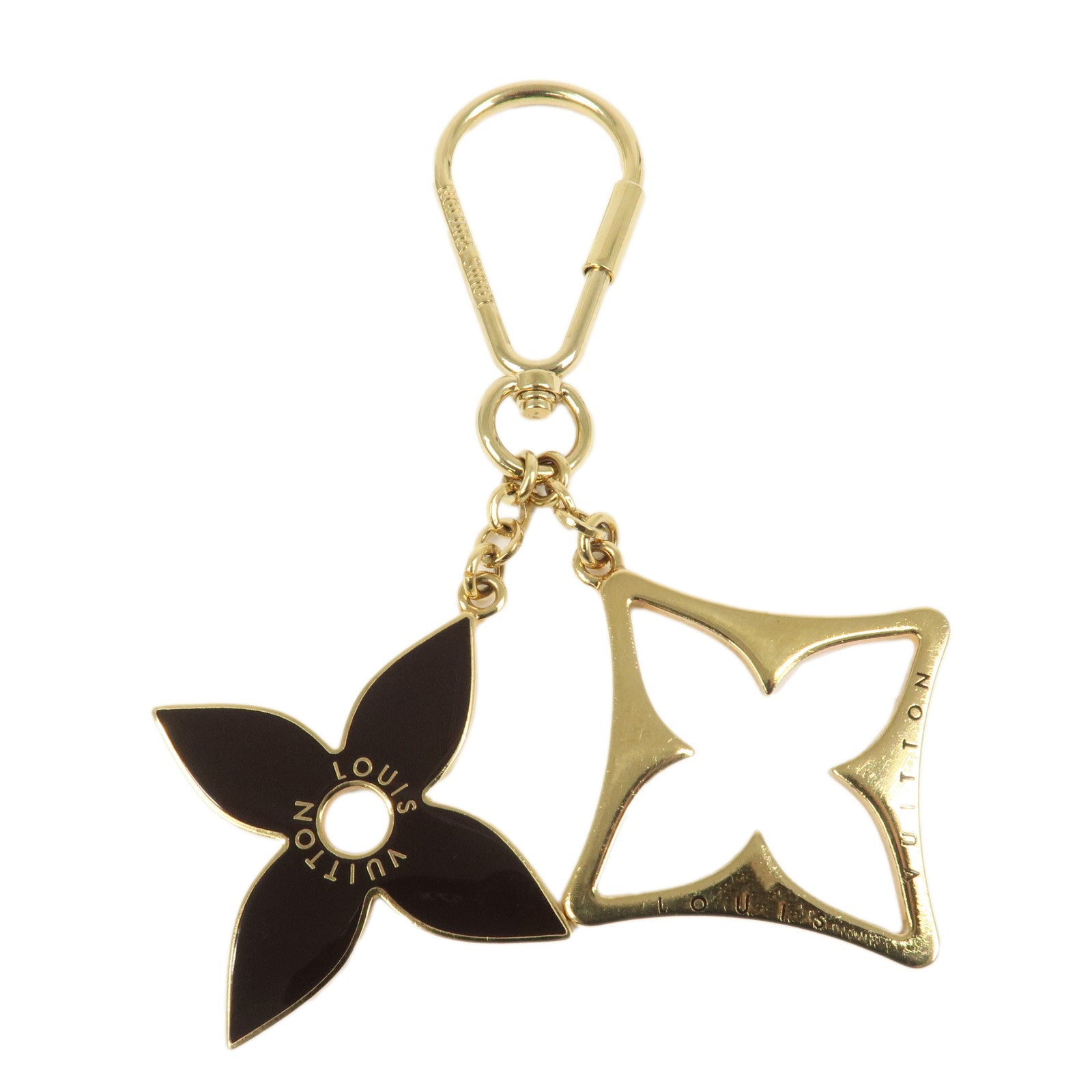 Louis Vuitton Porte Cles Puzzle Bag Charm Dark Brown Gold M65218