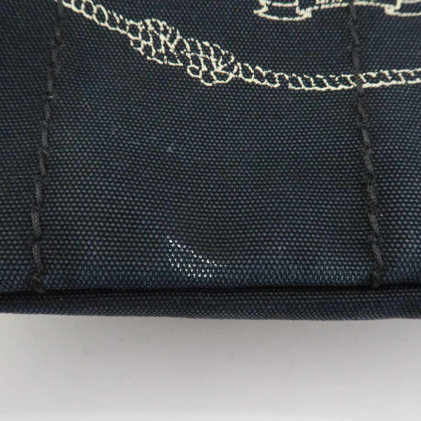 PRADA Canapa Mini Triangle Logo Canvas 2Way Hand Bag Black 1BG439