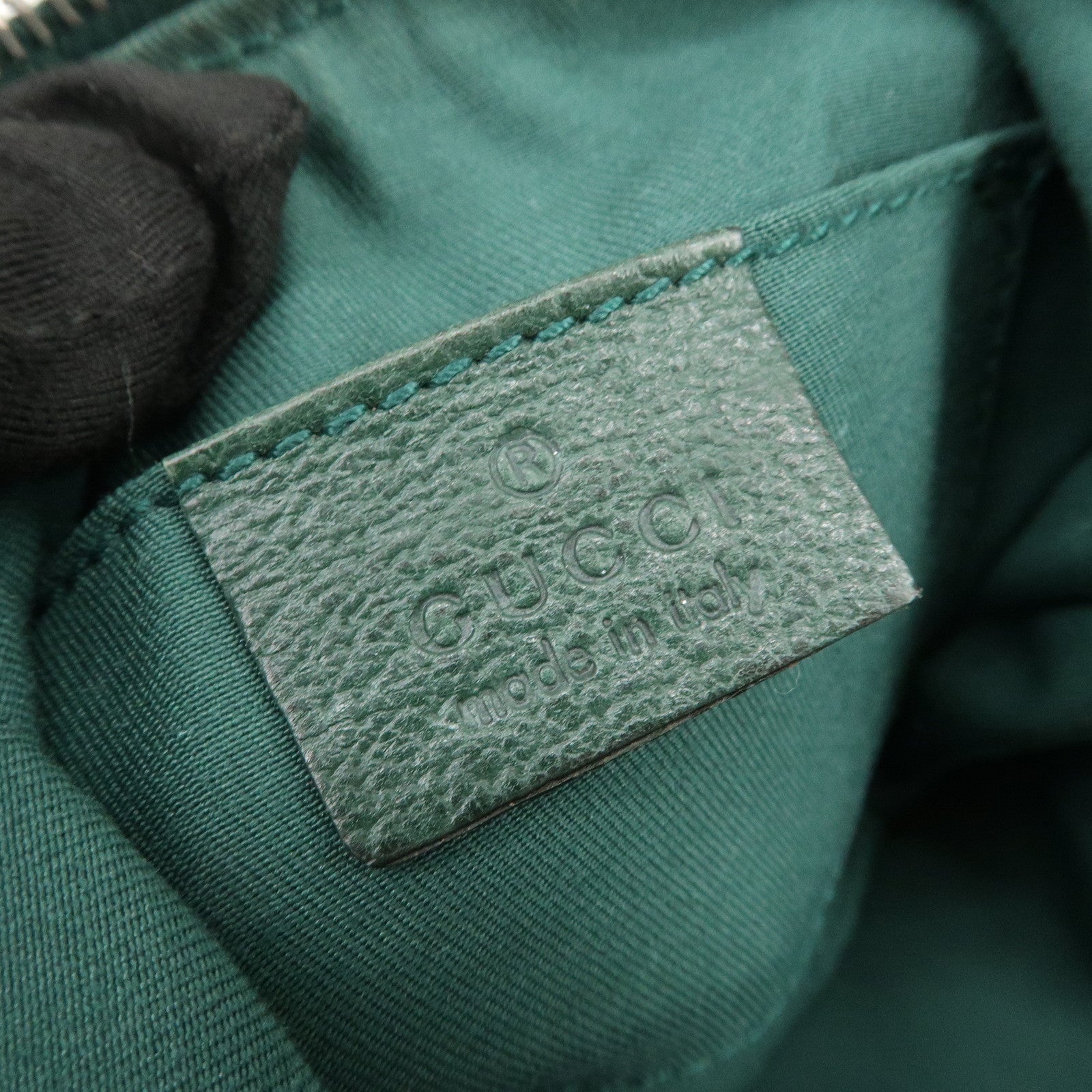 GUCCI Sherry GG Canvas Leather Shoulder Bag Hand Bag Beige 145813