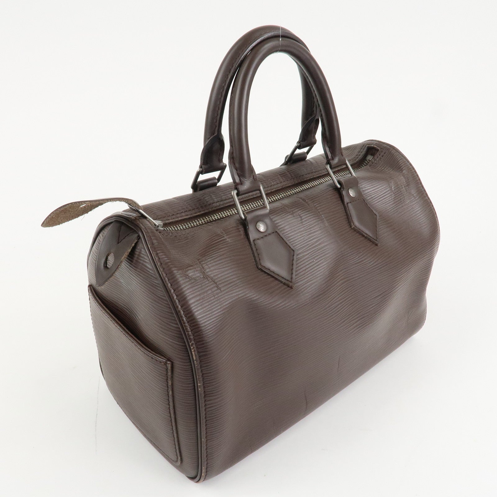Louis Vuitton Epi Speedy 25 Hand Boston Bag Mocha M5903D Used