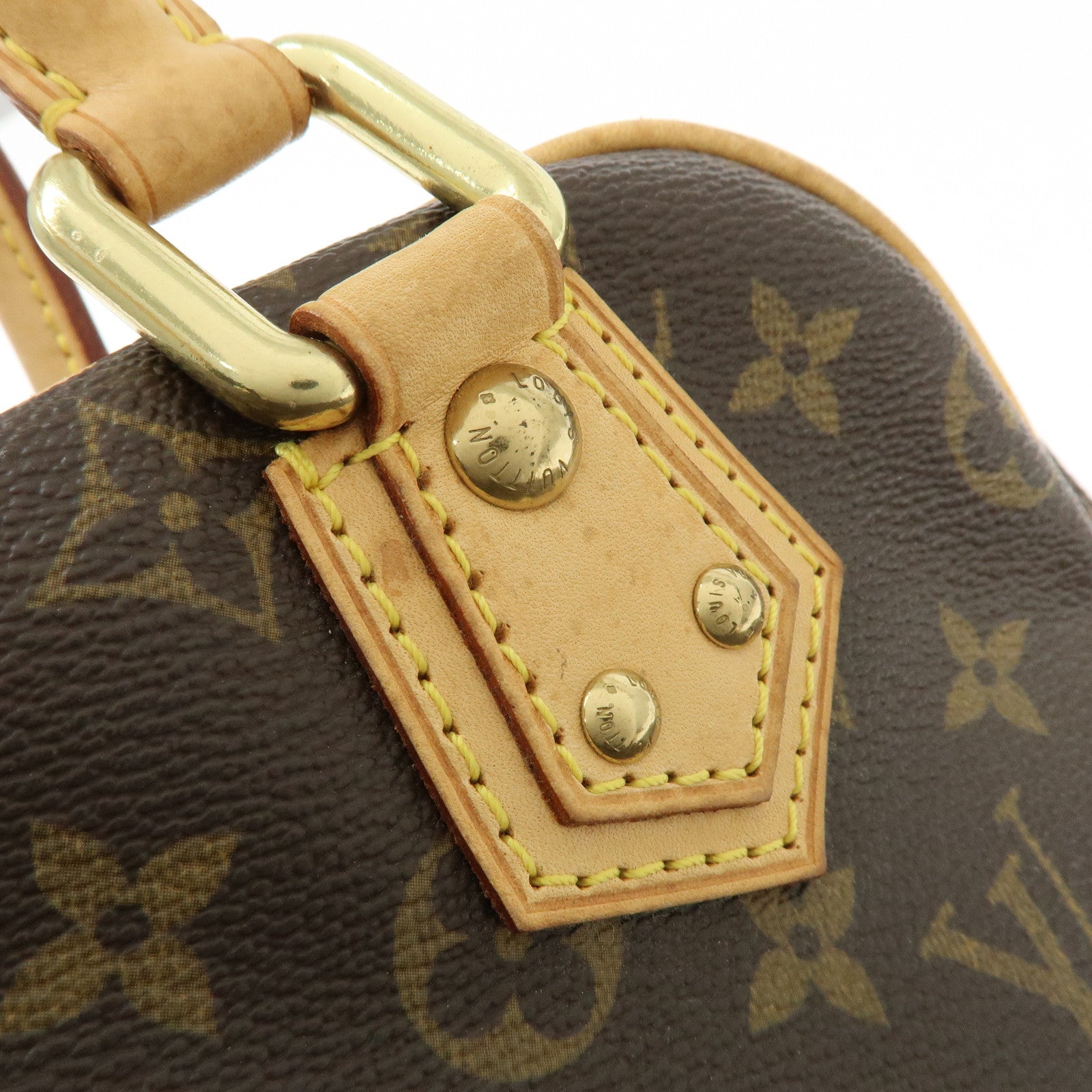 Louis Vuitton Monogram Manhattan PM Hand Bag Brown M40026
