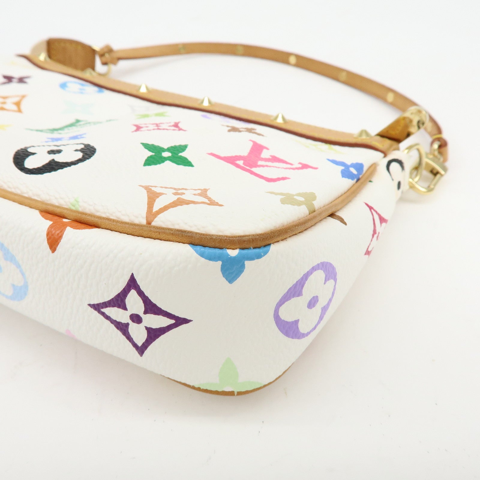 Louis Vuitton Monogram Multicolor Pochette Accessoires Blanc M92649