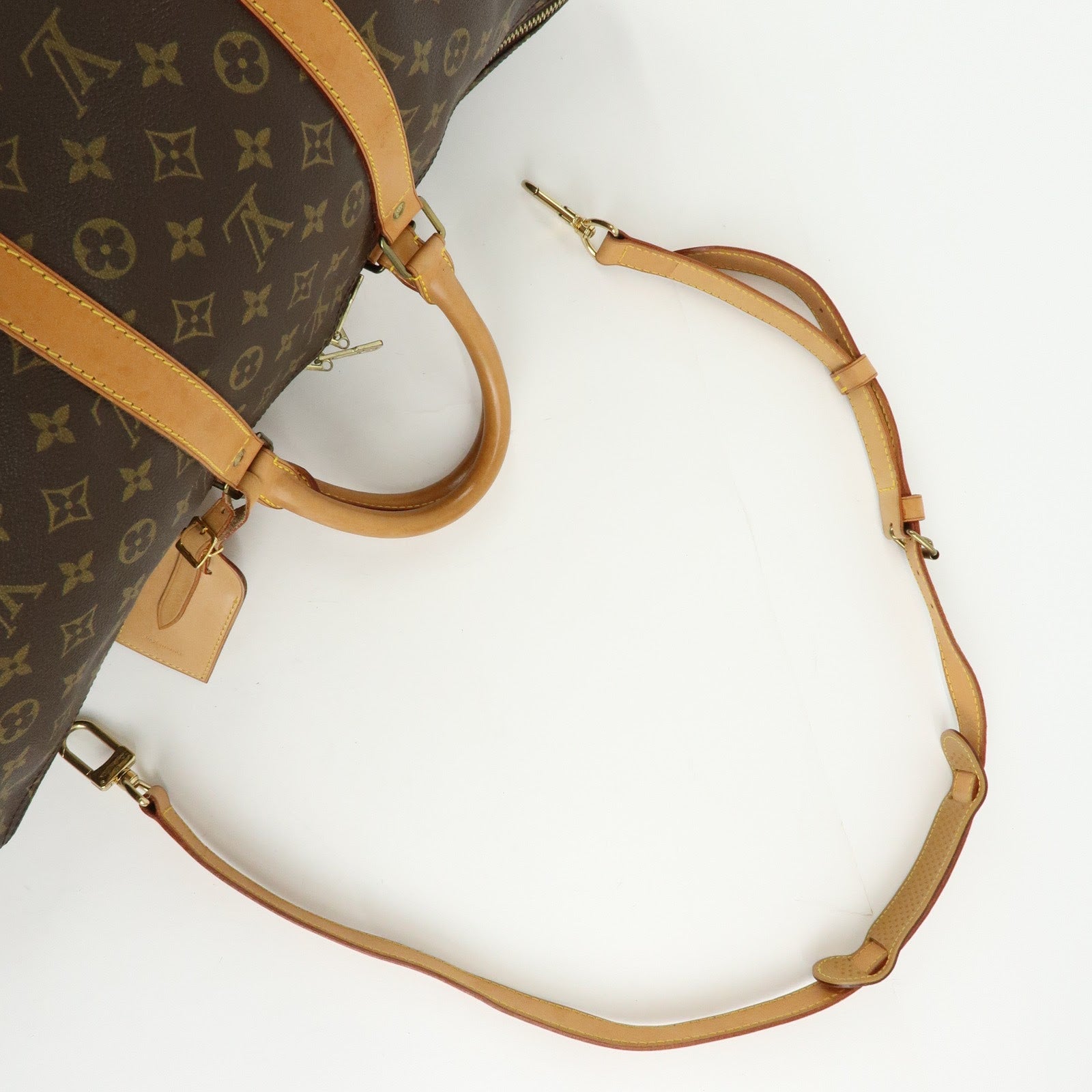 Louis Vuitton Monogram Keep All Bandouliere 55 Boston Bag M41414