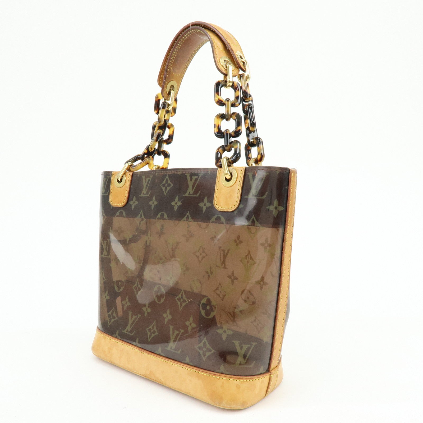 Louis Vuitton Monogram Cabas Ambre PM Tote Bag Clear Brown M92502
