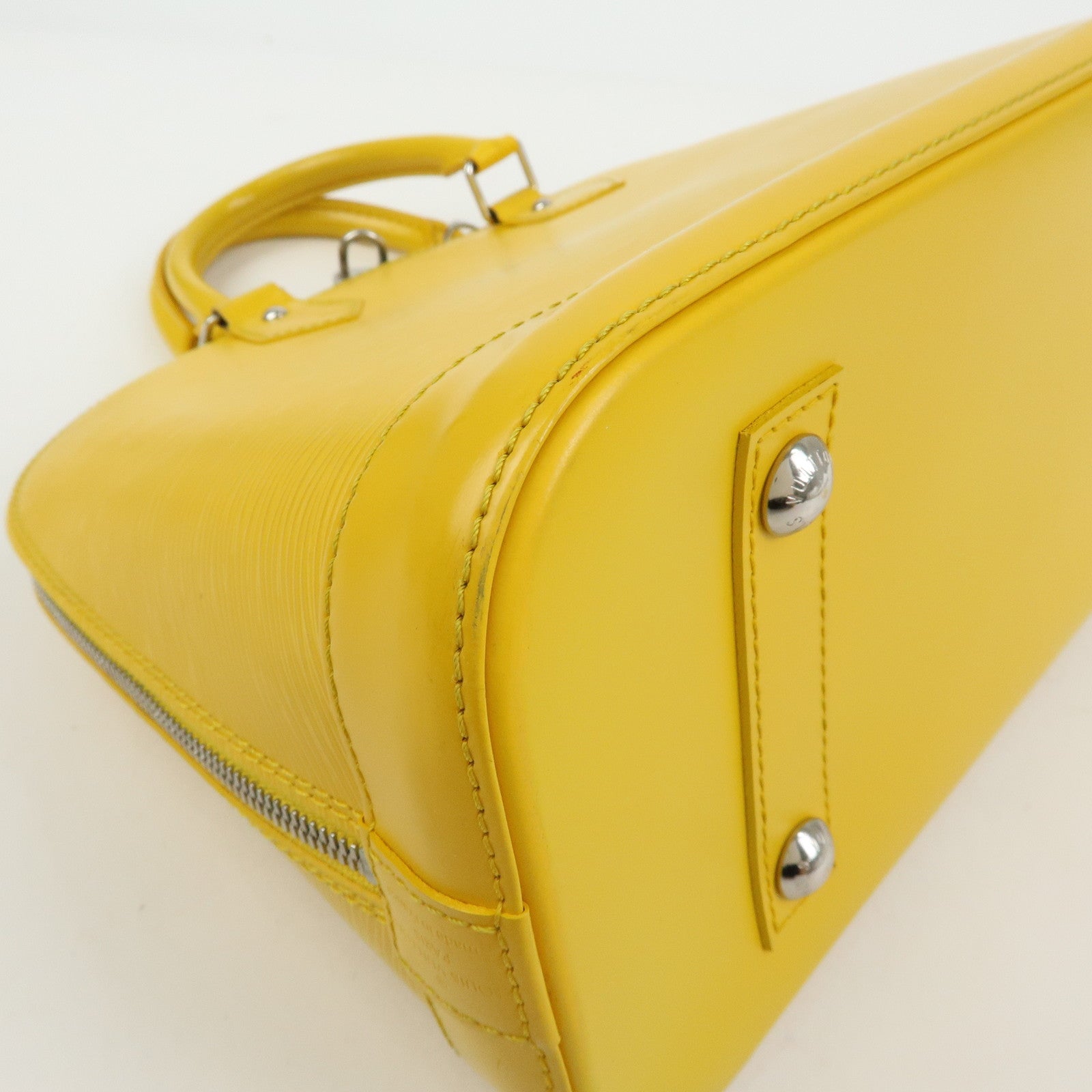 Louis Vuitton Epi Alma Epi Leather PM Hand Bag Citron M40619