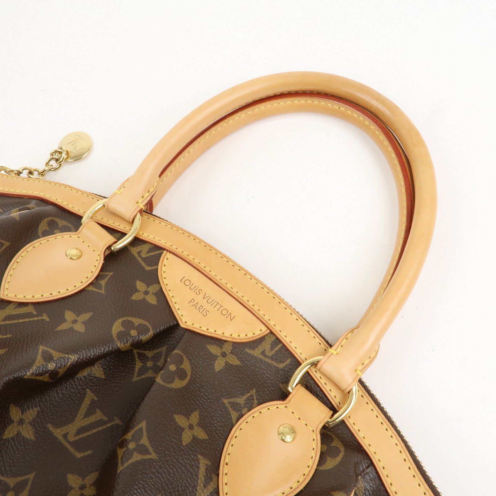 Louis Vuitton Monogram Tivoli PM Hand Bag Brown M40143