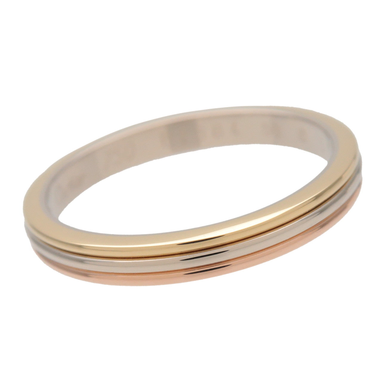Cartier Vendome Three Color Ring #59 K18 750YG/PG/WG US8.5-9 EU59