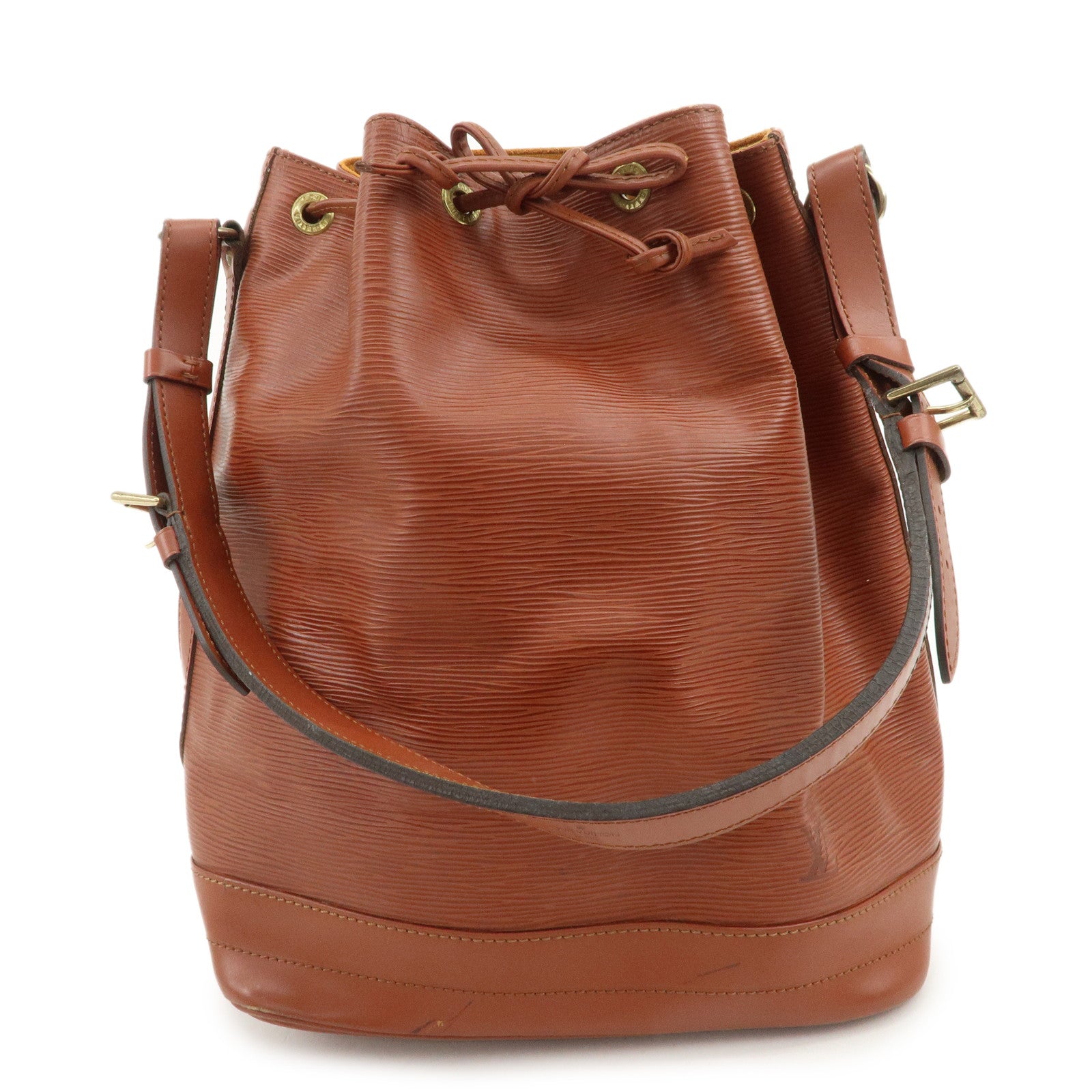 Louis Vuitton Epi Leather Noe Shoulder Bag Kenya Brown M44003