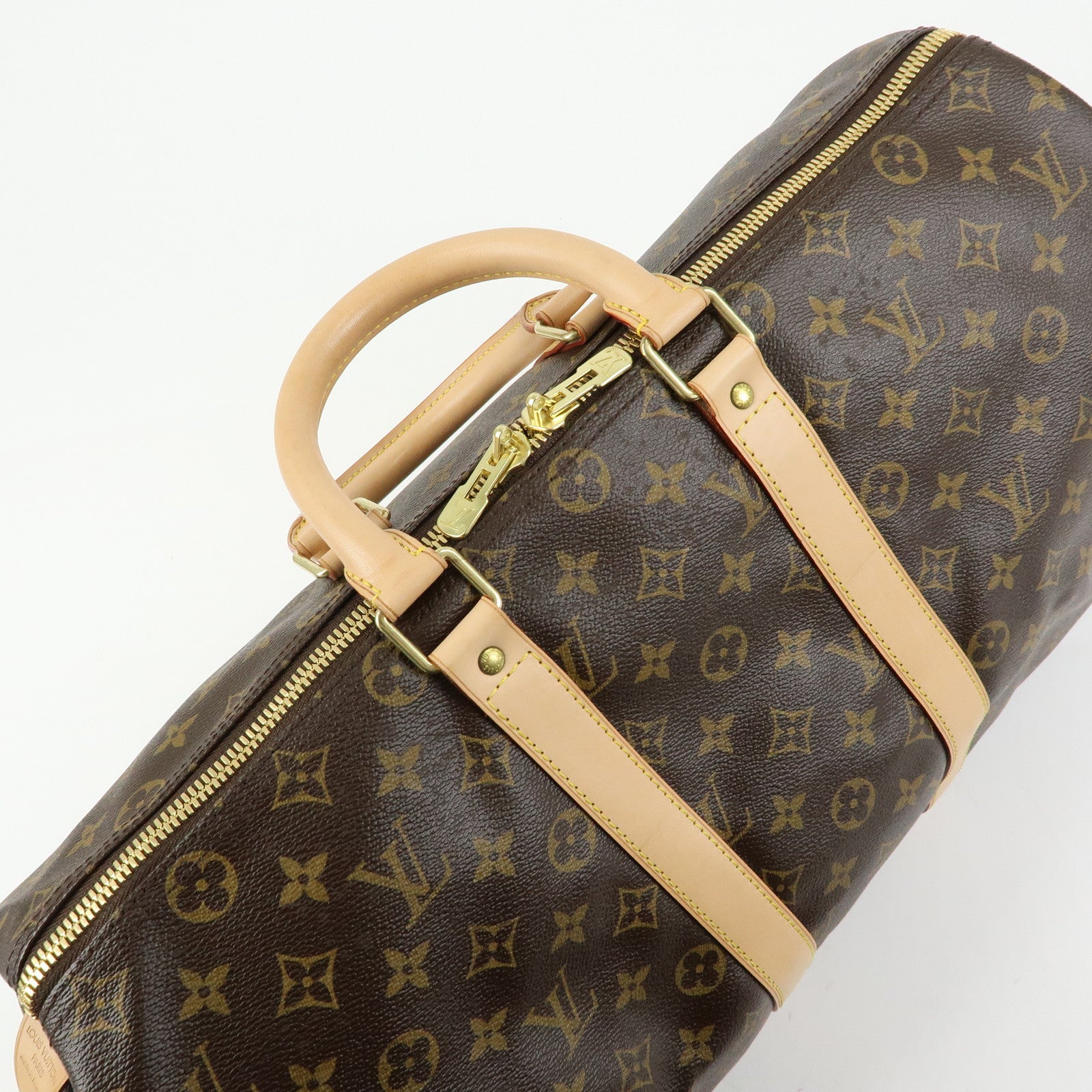 Louis Vuitton Monogram Keep All 45 Boston Bag Brown M41428
