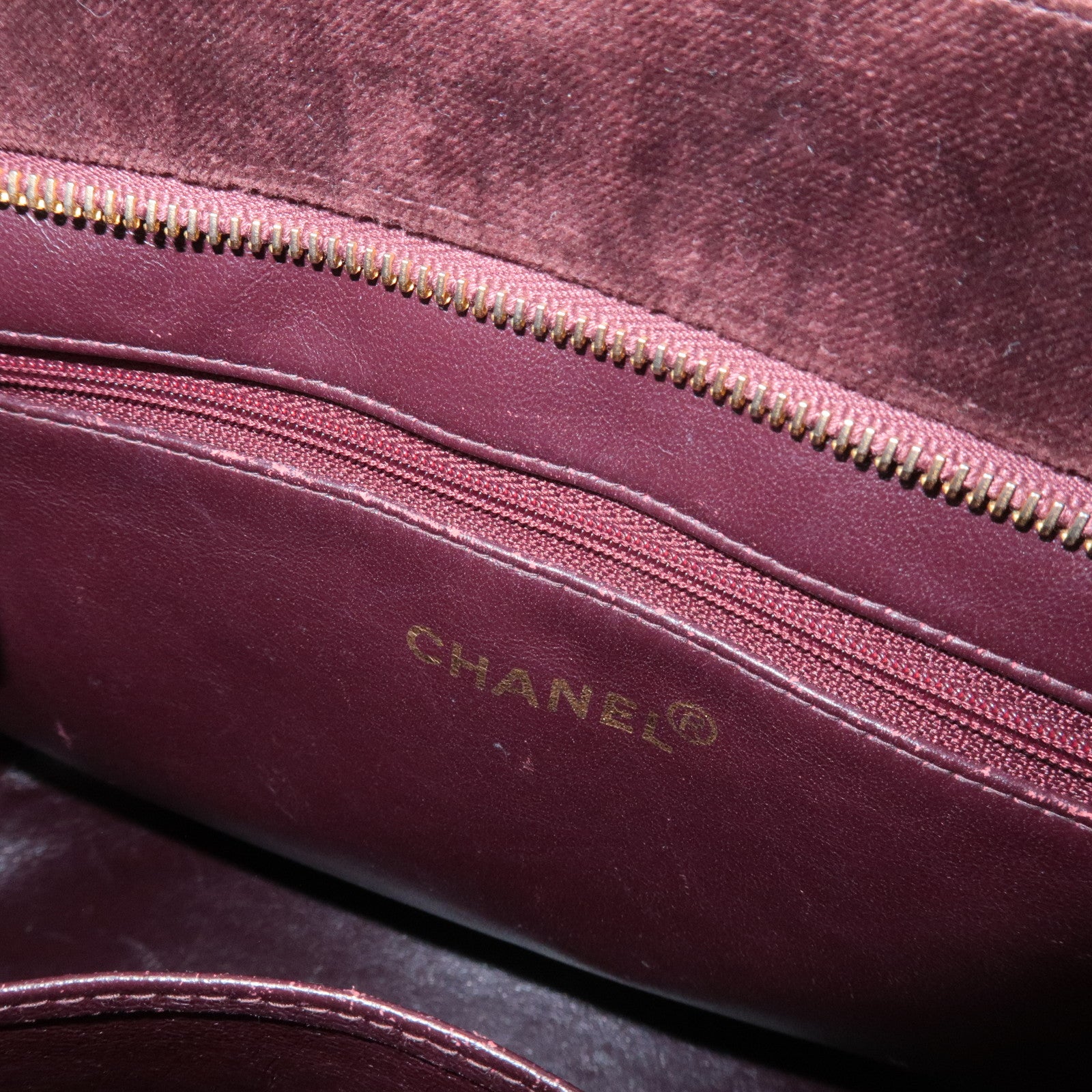 CHANEL Matelasse COCO Mark Velour Medalion Tote Bag Hand Bag A01804 Used