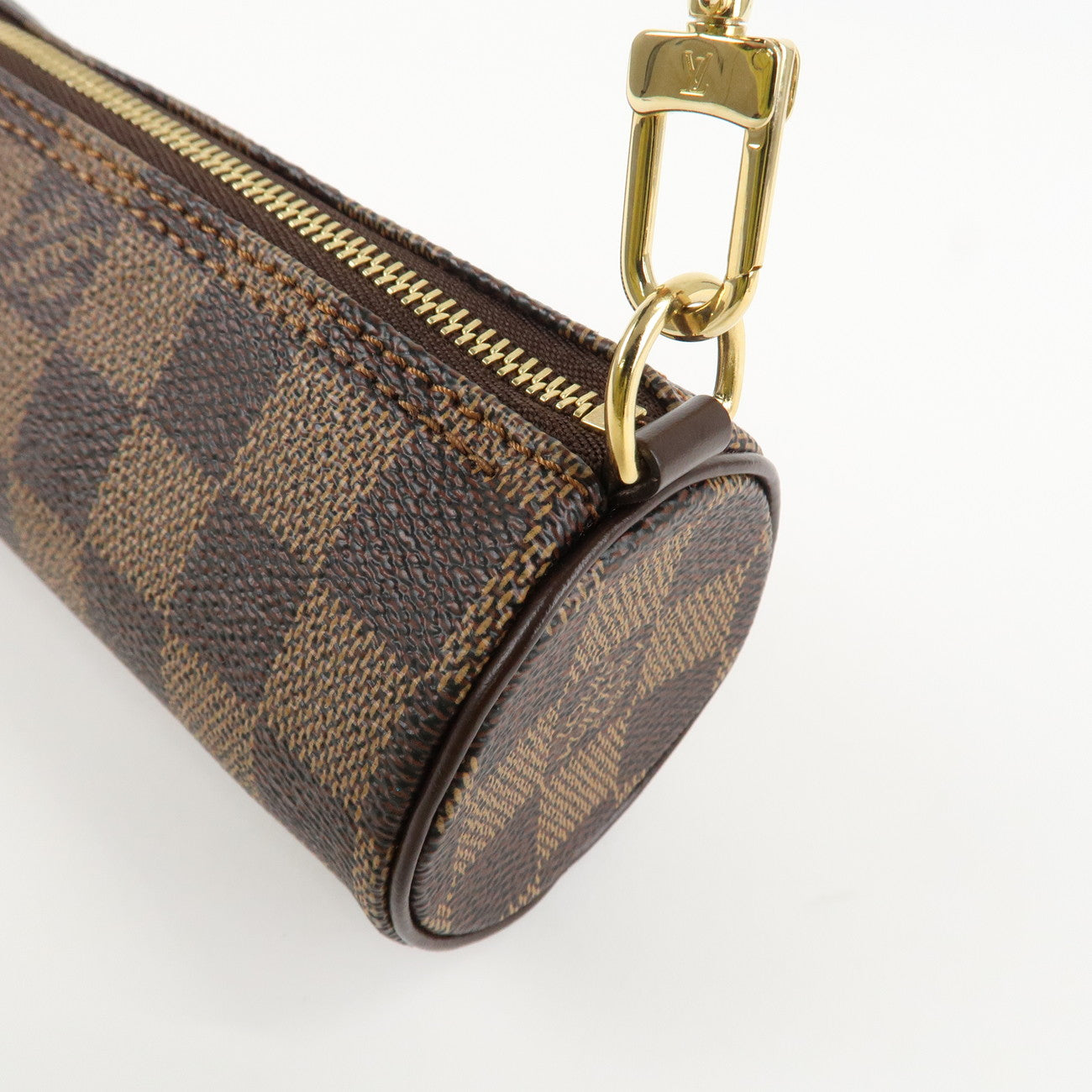 Louis Vuitton Damier Mini Pouch for Papillon Bag Damier Ebene Used