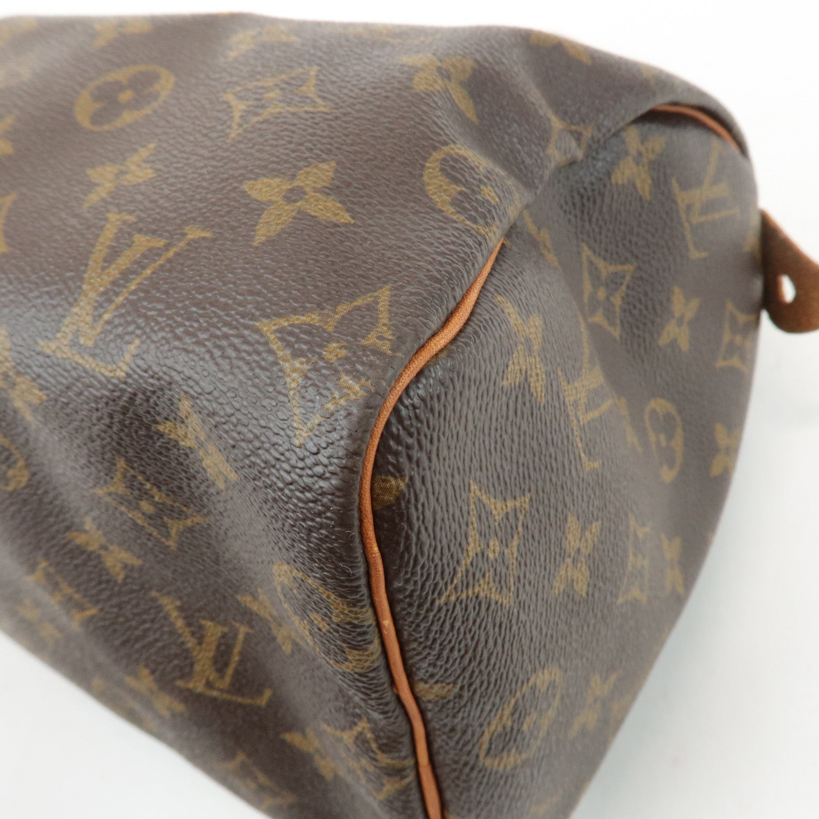 Louis Vuitton Monogram Speedy 25 Hand Bag Boston Bag Brown M41528 Used