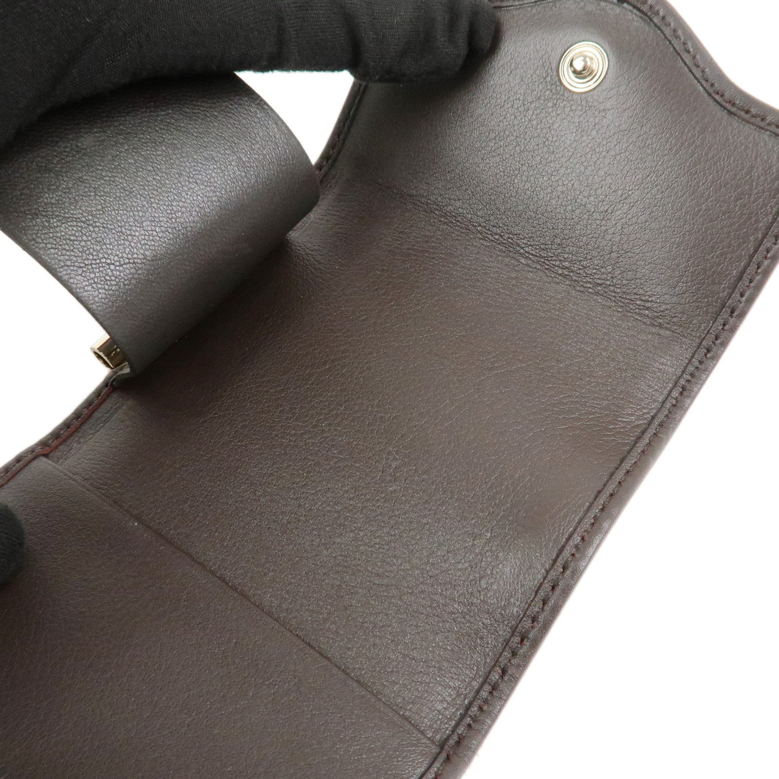 GUCCI Sukey GG Canvas Leather 6 Ring Key Case Beige Brown 282432