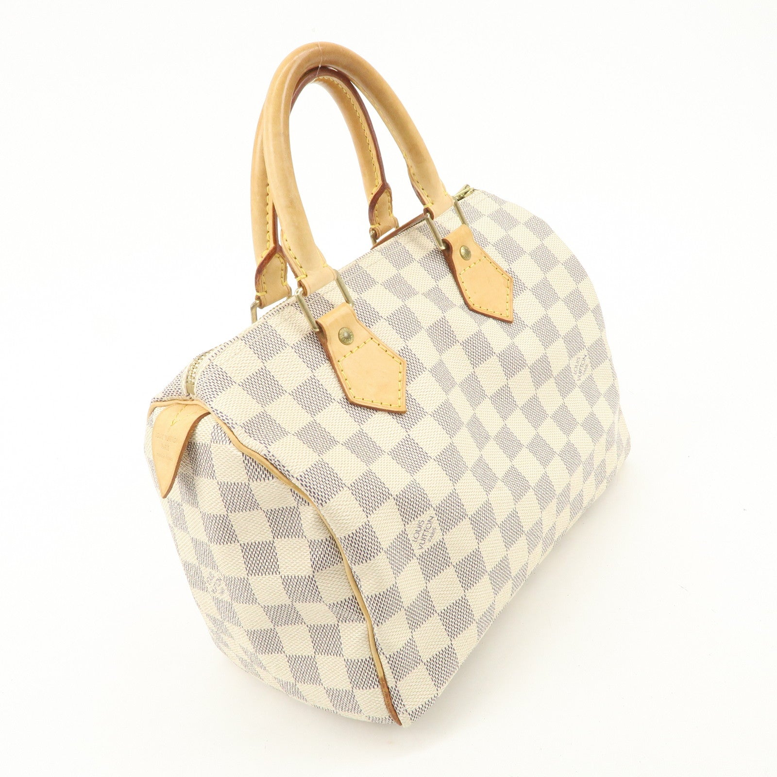 Louis Vuitton Damier Azur Speedy 25 Boston Bag Hand Bag N41534 Used