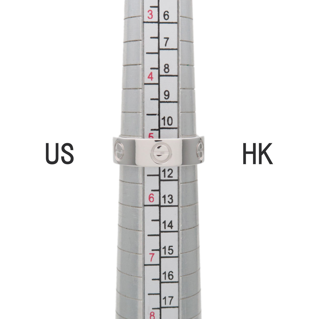 Cartier Love Ring K18 750WG White Gold #50 US5 EU49.5 HK11