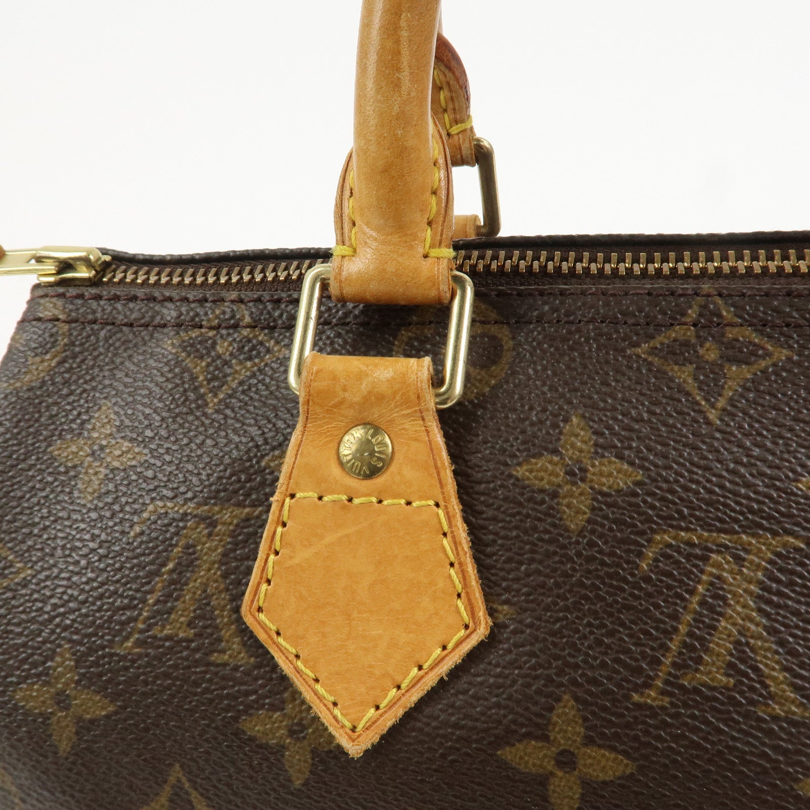 Louis Vuitton Monogram Speedy 25 Boston Bag Hand Bag Brown M41528