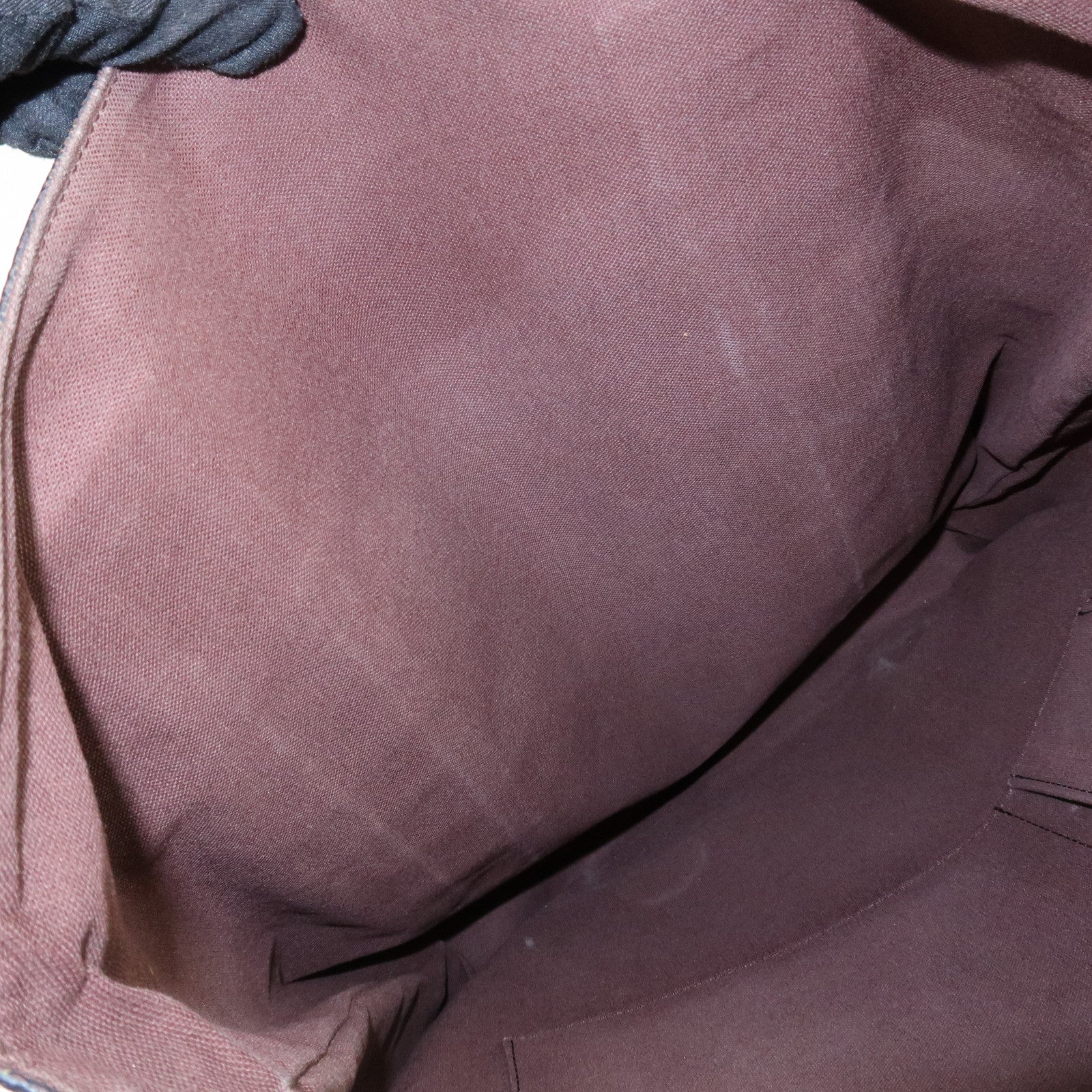 Louis Vuitton Damier Ebene Canvas Cover Bobourg Hand Bag M52006 Used