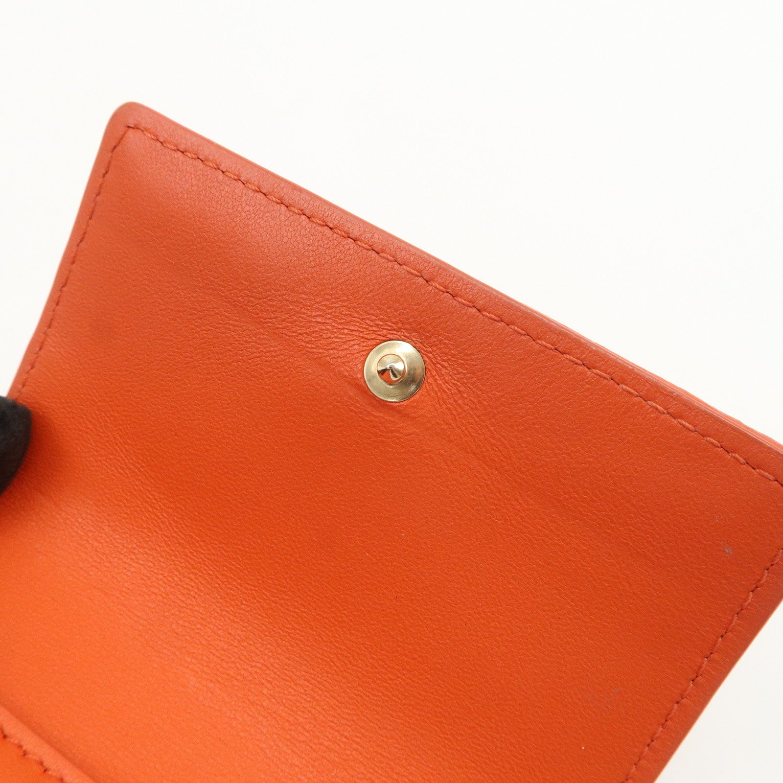 Christian Dior Lady Dior Cannage Leather Tri-fold Compact Wallet