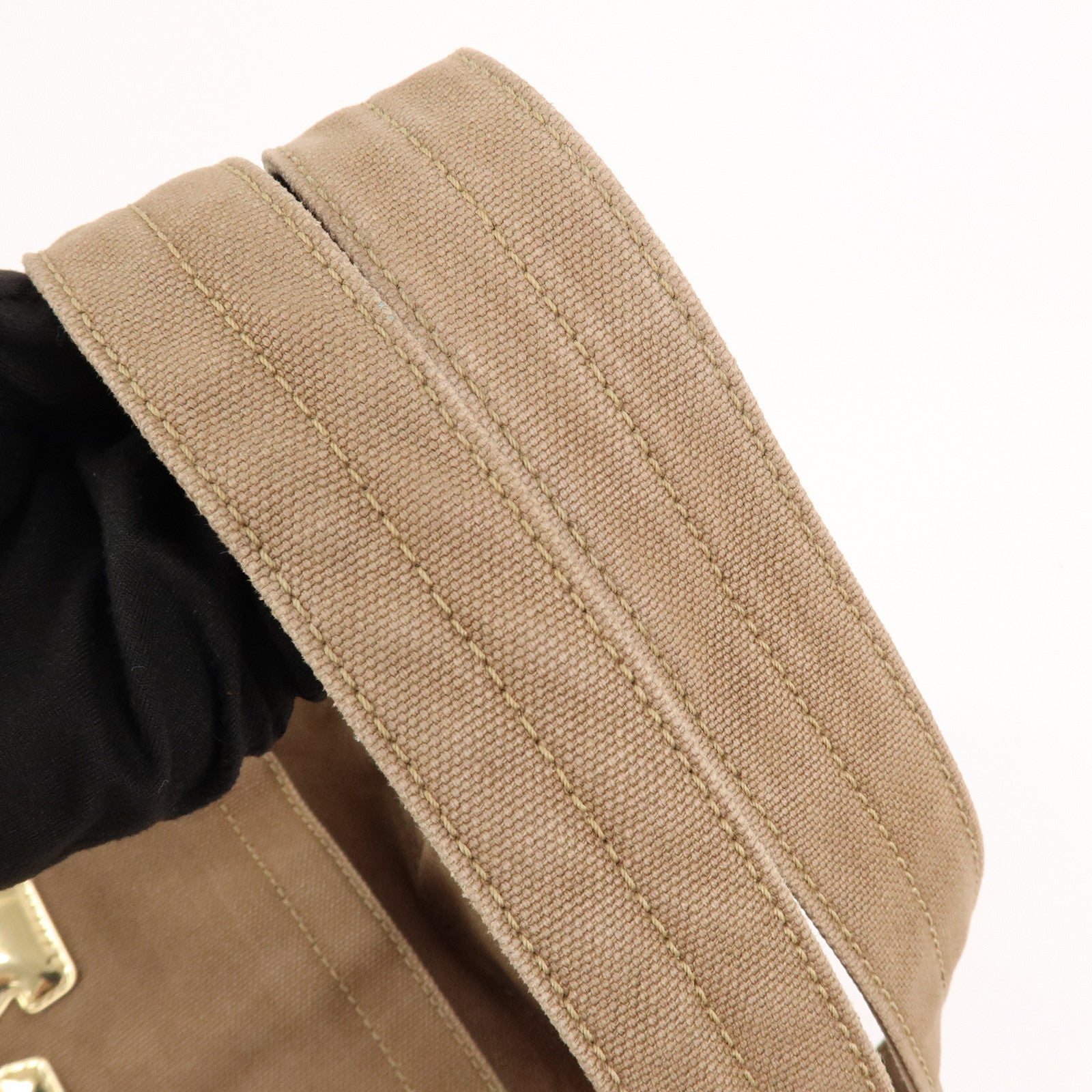 Louis Vuitton Thats Love MM Canvas Tote Bag Hand Bag Khaki M56385