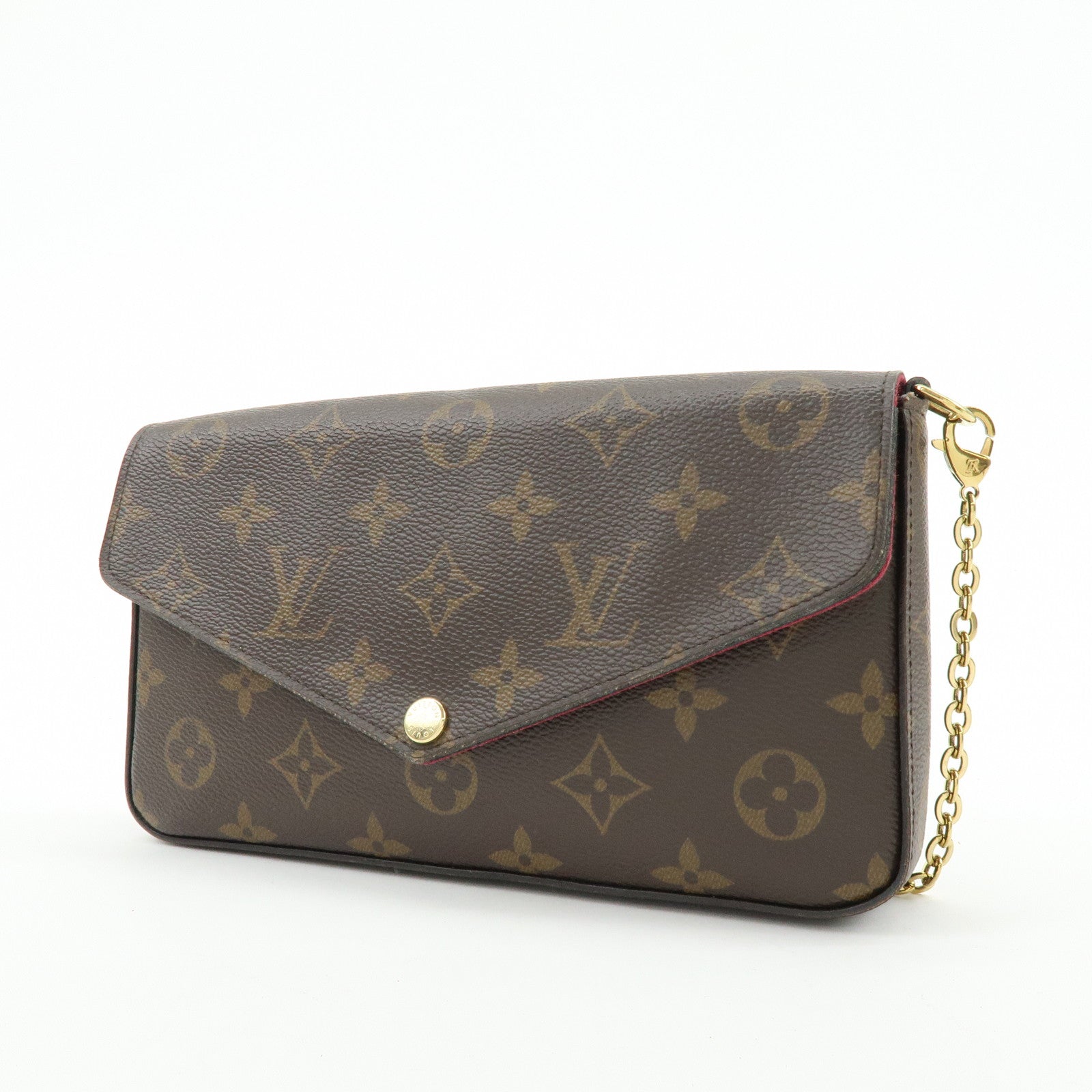 Louis Vuitton Monogram Pochette Felicie Shoulder Bag Brown M61276