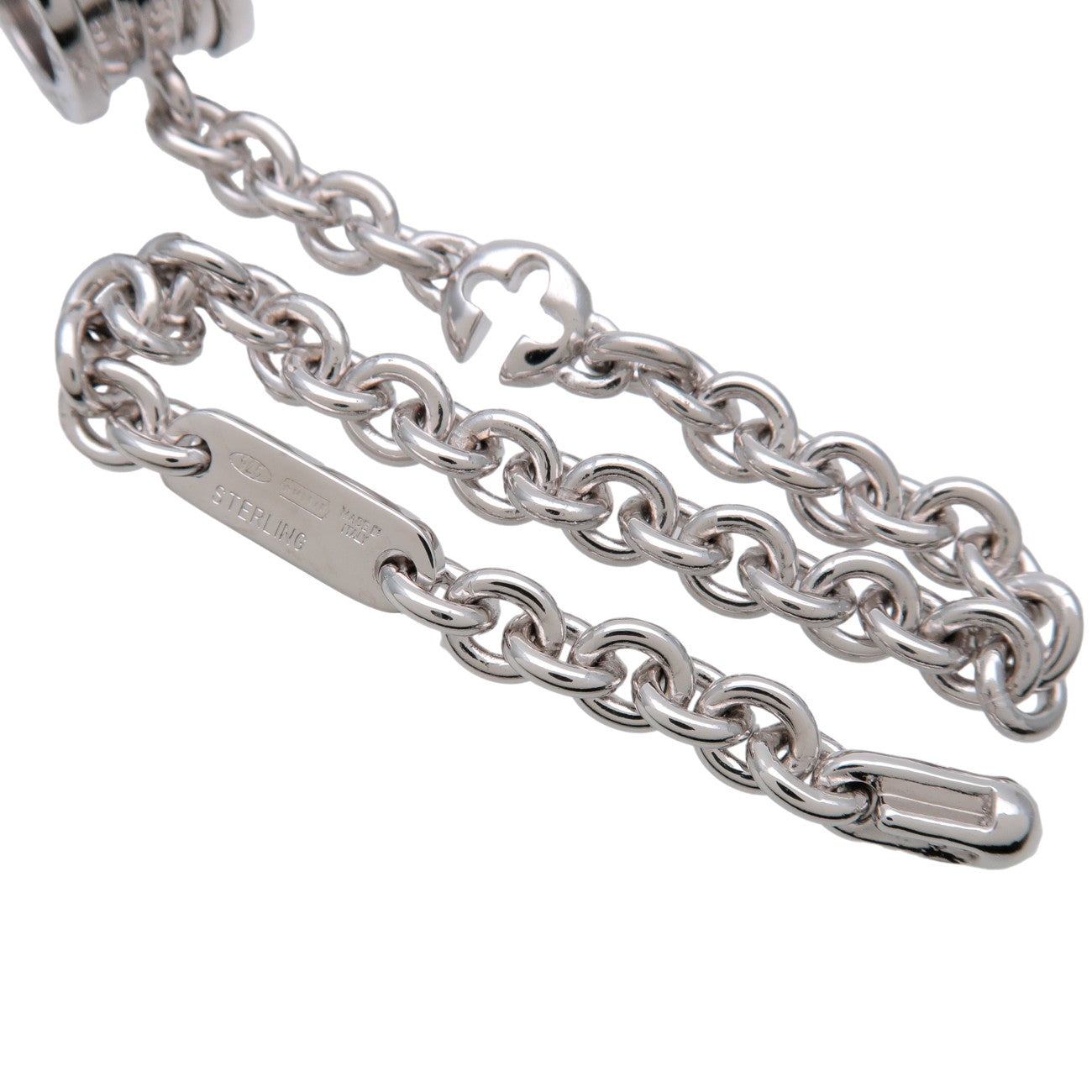 BVLGARI B-zero1 Bag Charm Key Chain SV925  Silver