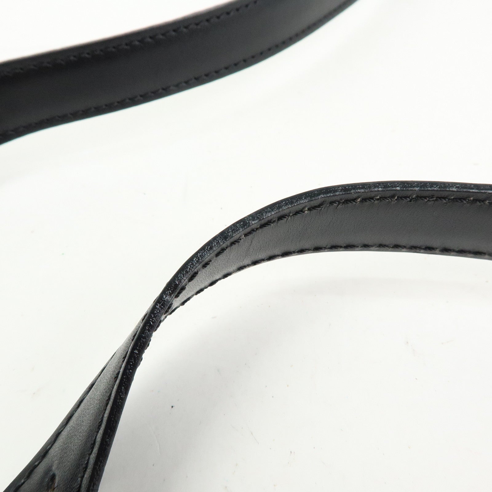 CELINE Leather Shoulder Bag Crossbody Bag Black