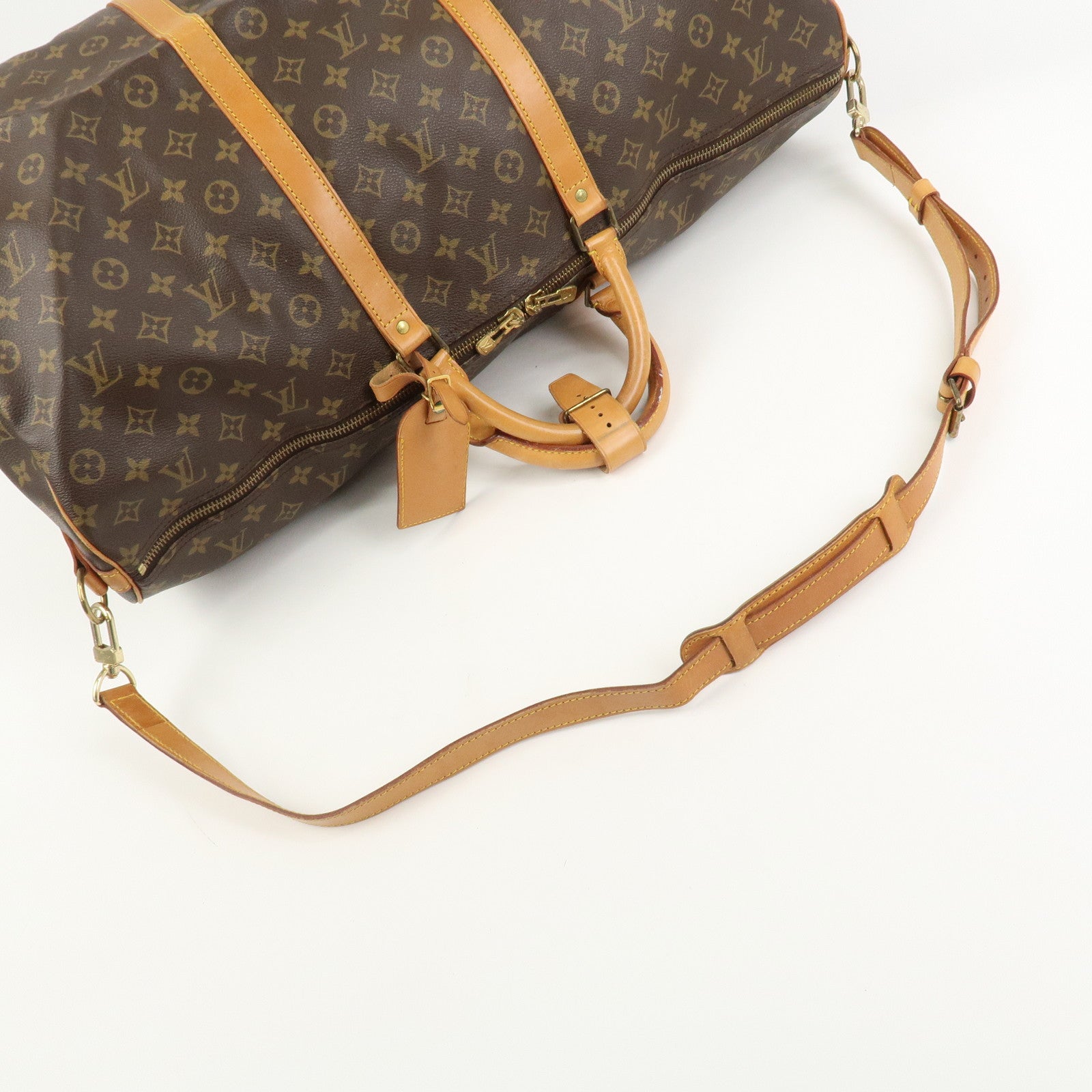 Louis Vuitton Monogram Keep All Bandouliere 60 Boston Bag M41412
