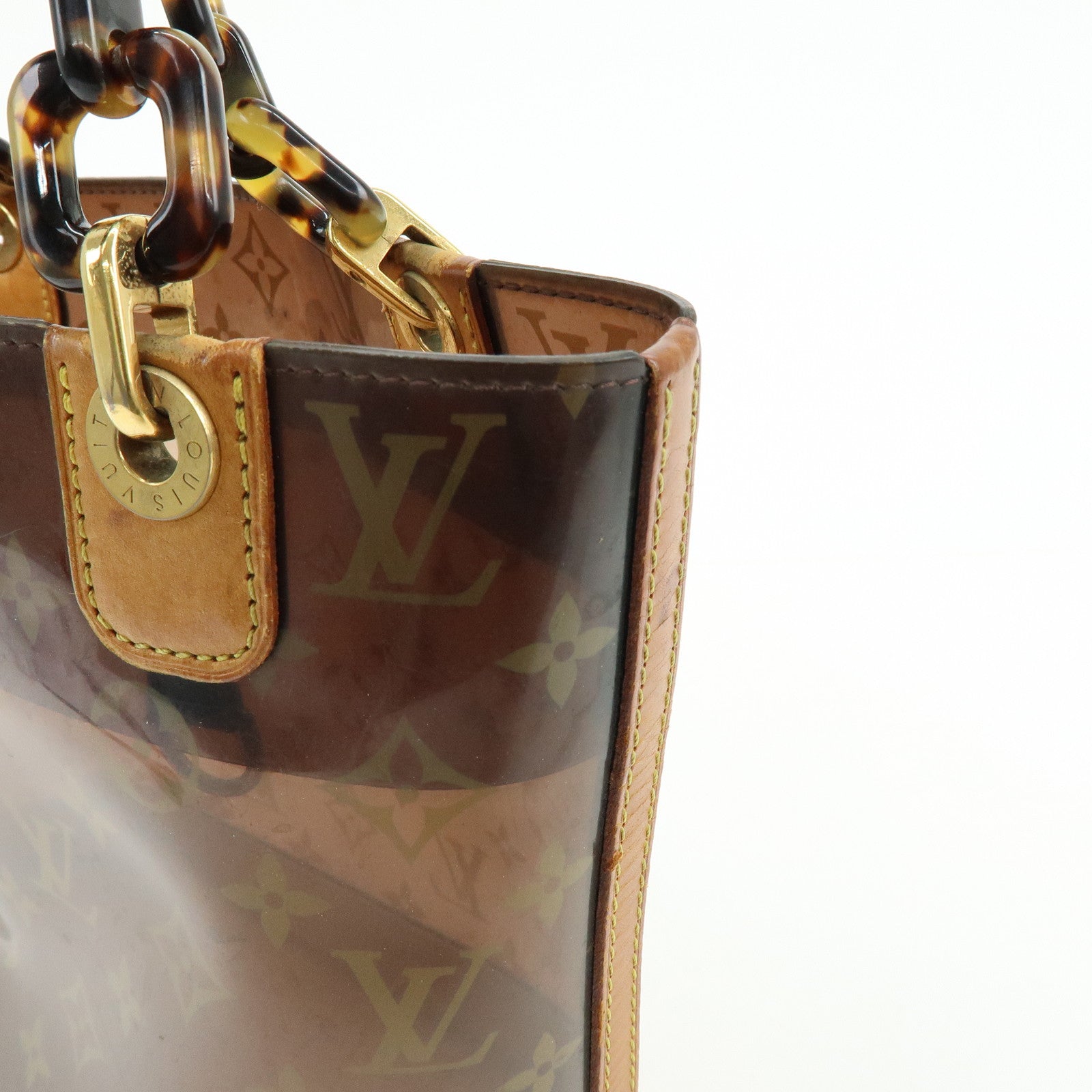 Louis Vuitton Monogram Cabas Ambre PM Tote Bag Clear Brown M92502