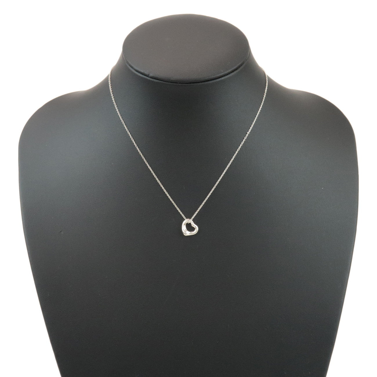 Tiffany & Co Open Heart Necklace 11MM SV925 Silver