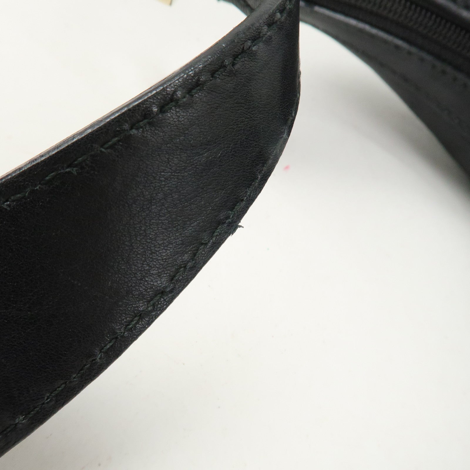 GUCCI Hysteria PVC Canvas Leather Shoulder Bag Black 262903