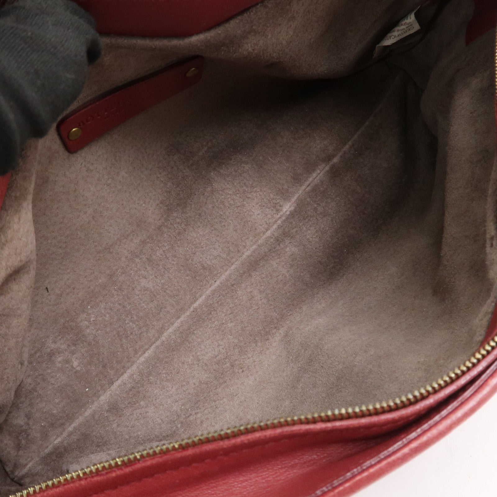 BOTTEGA VENETA Intrecciato Nappa Leather Shoulder Bag Wine Red