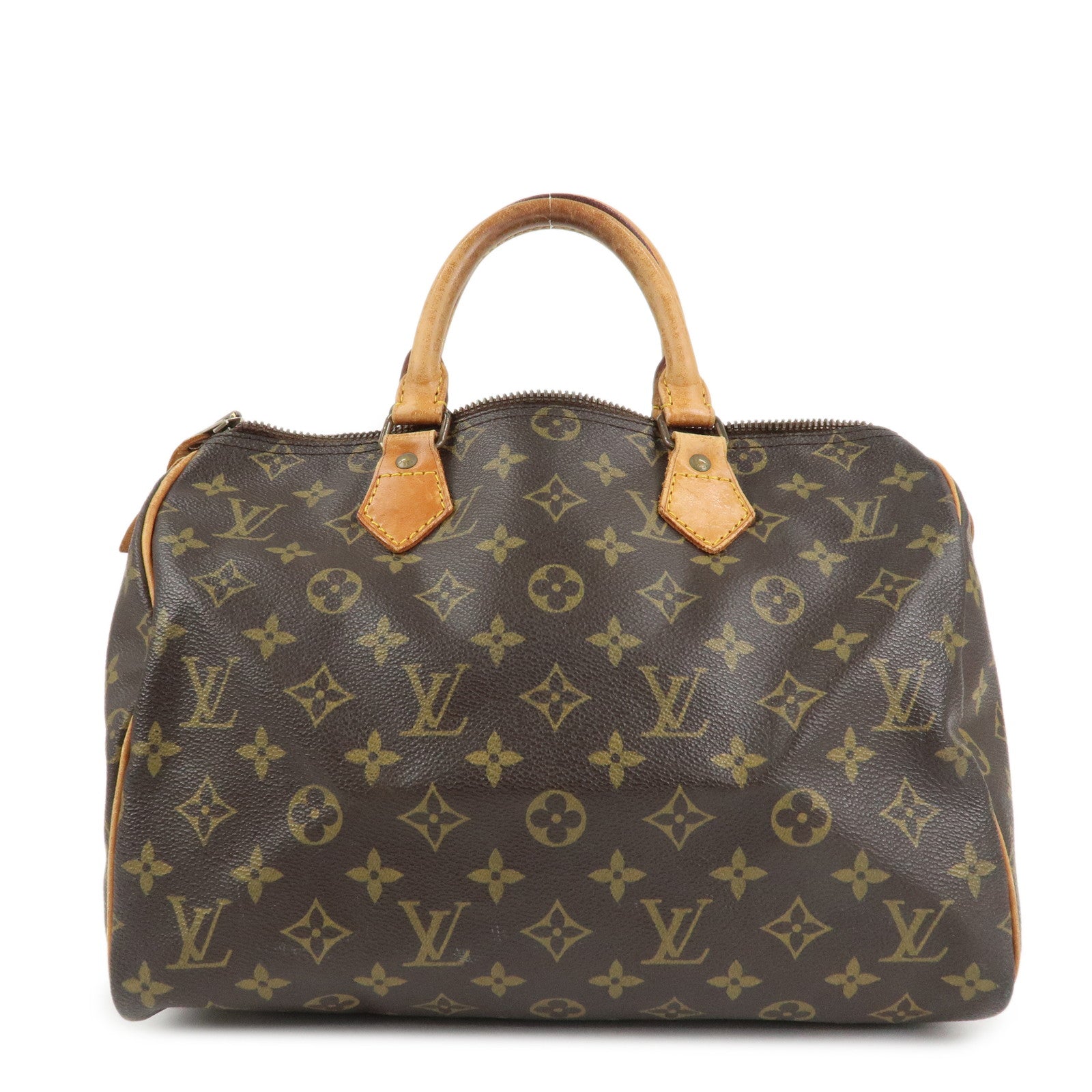 Louis Vuitton Monogram Speedy 30 Hand Bag Boston Bag M41526 Used