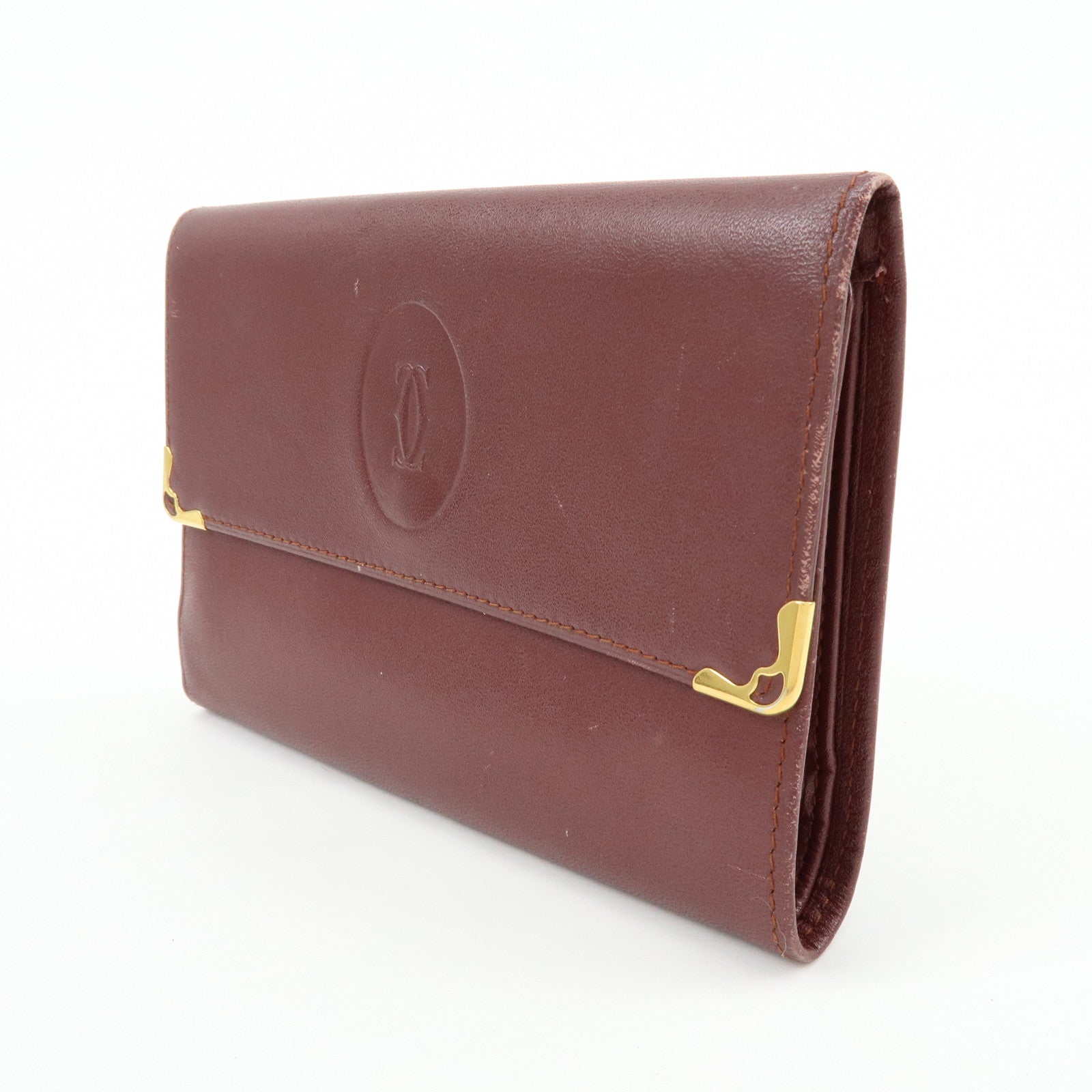 Cartier Must de Cartier Set of 3 Calf Skin Wallet 4Ring Key Case