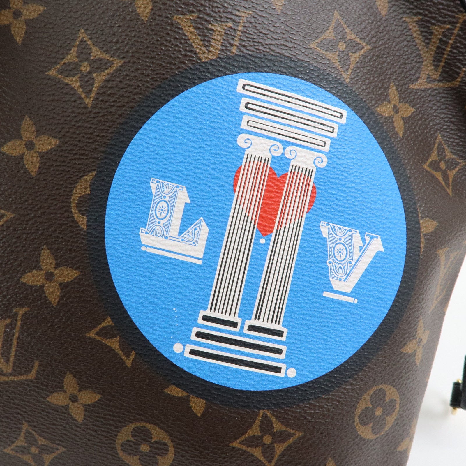 Louis Vuitton Monogram LV World Tour Neverfull MM Tote Bag M42844
