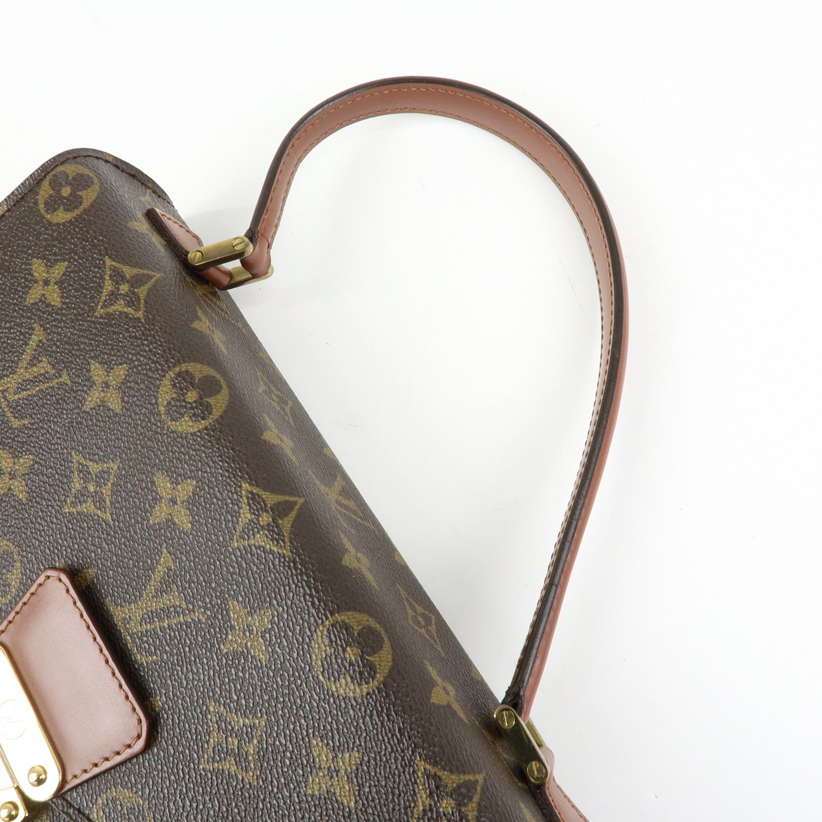 Louis Vuitton Monogram Concorde Hand Bag Brown M51190