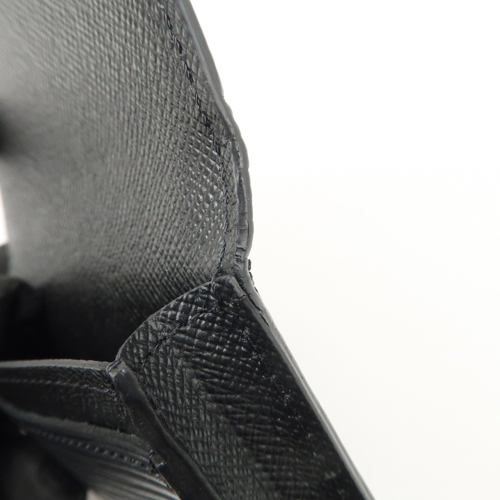 Louis Vuitton Epi leather Enveloppe Culte Du Visite Card Case Noir M56169