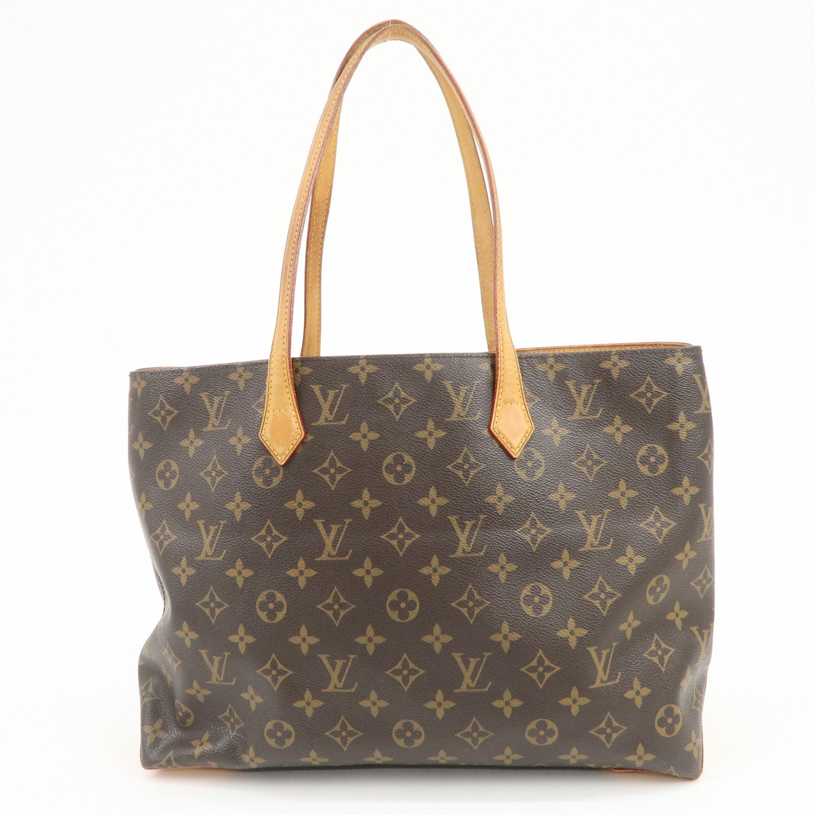 Louis Vuitton Monogram Wilshire MM Tote Bag Brown M45644