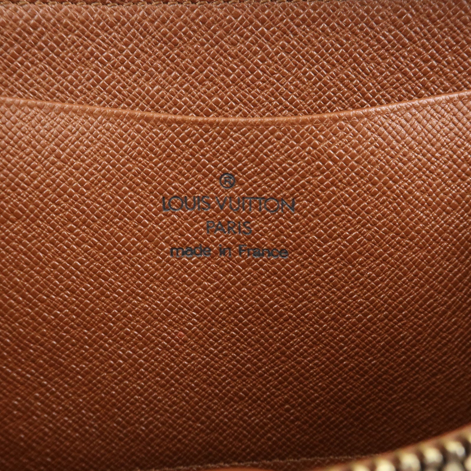 Loius Vuitton Monogram Porte Monnaie Zip Long Wallet Brown M61727