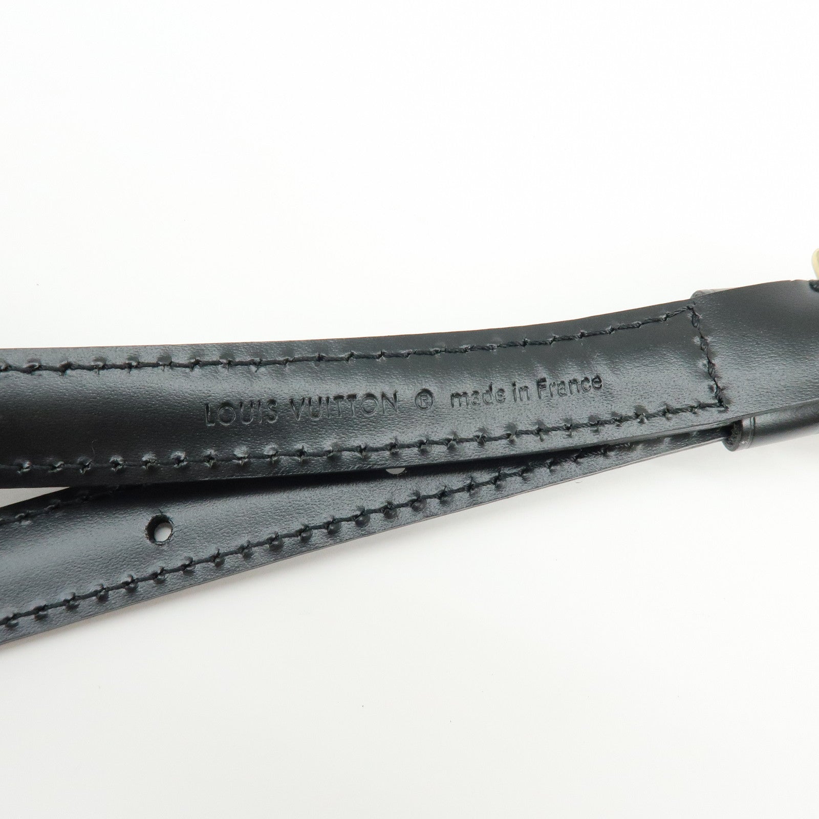 Louis Vuitton Adjustable Leather Shoulder Strap For Epi Bags Noir