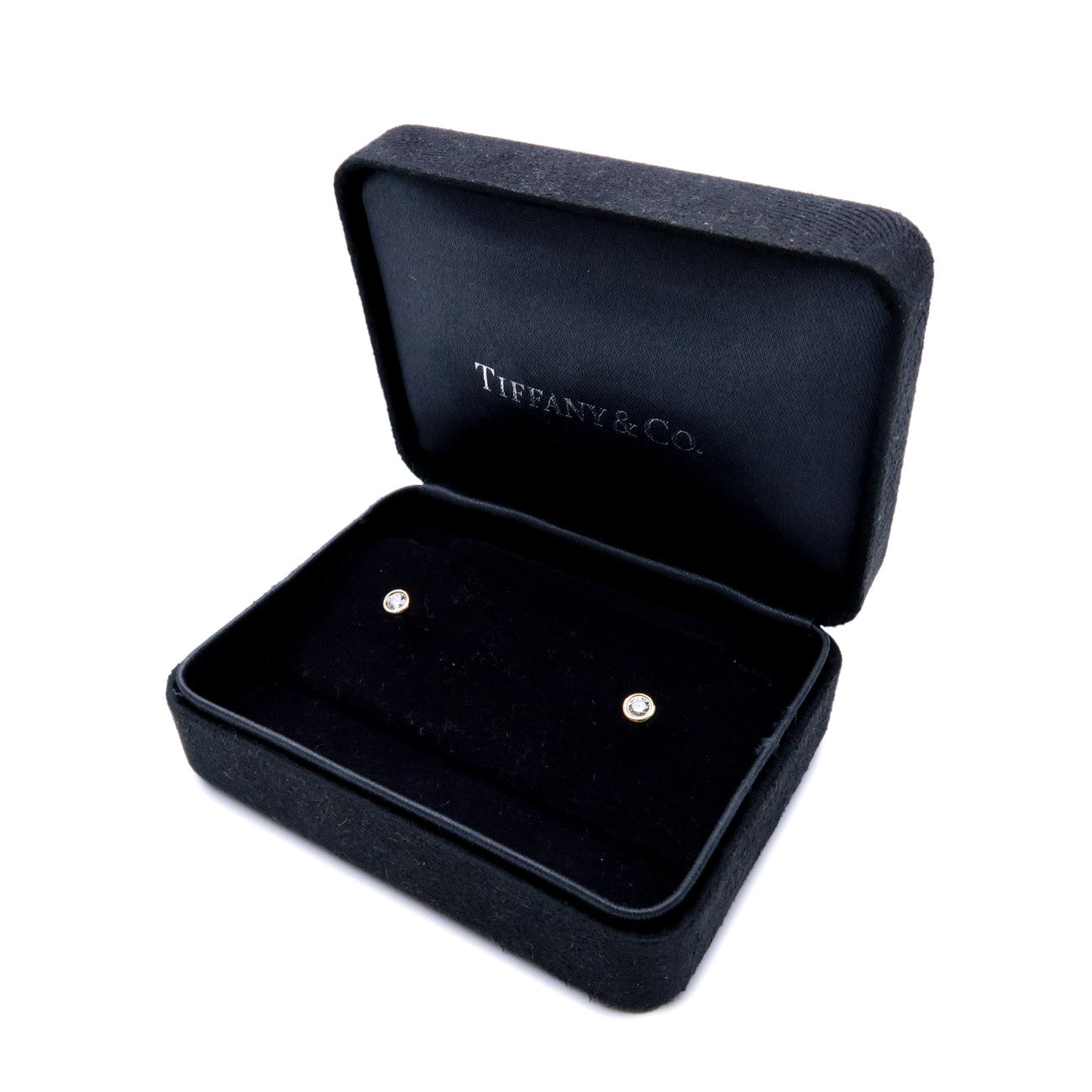 Tiffany & Co By the Yard Diamond Earrings 0.16ct K18YG Yellow Gold