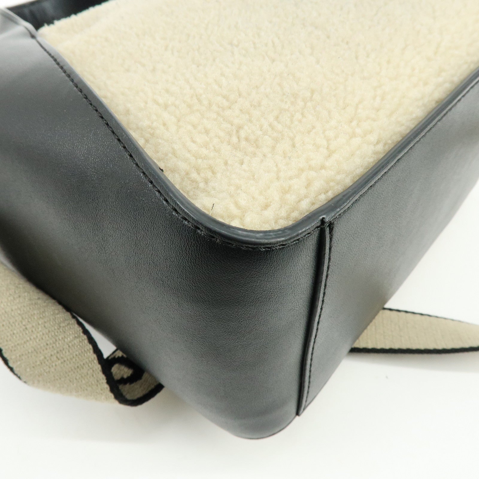 STELLA MCCARTNEY Alter Nappa Faux Shearling Shoulder Crossbody Bag