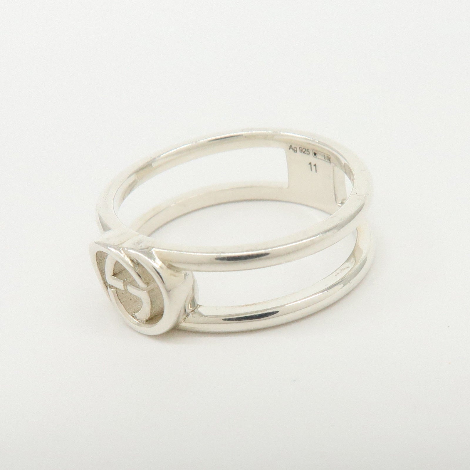 GUCCI Interlocking G Ring SV925 #11 US5.5 EU51 HK12