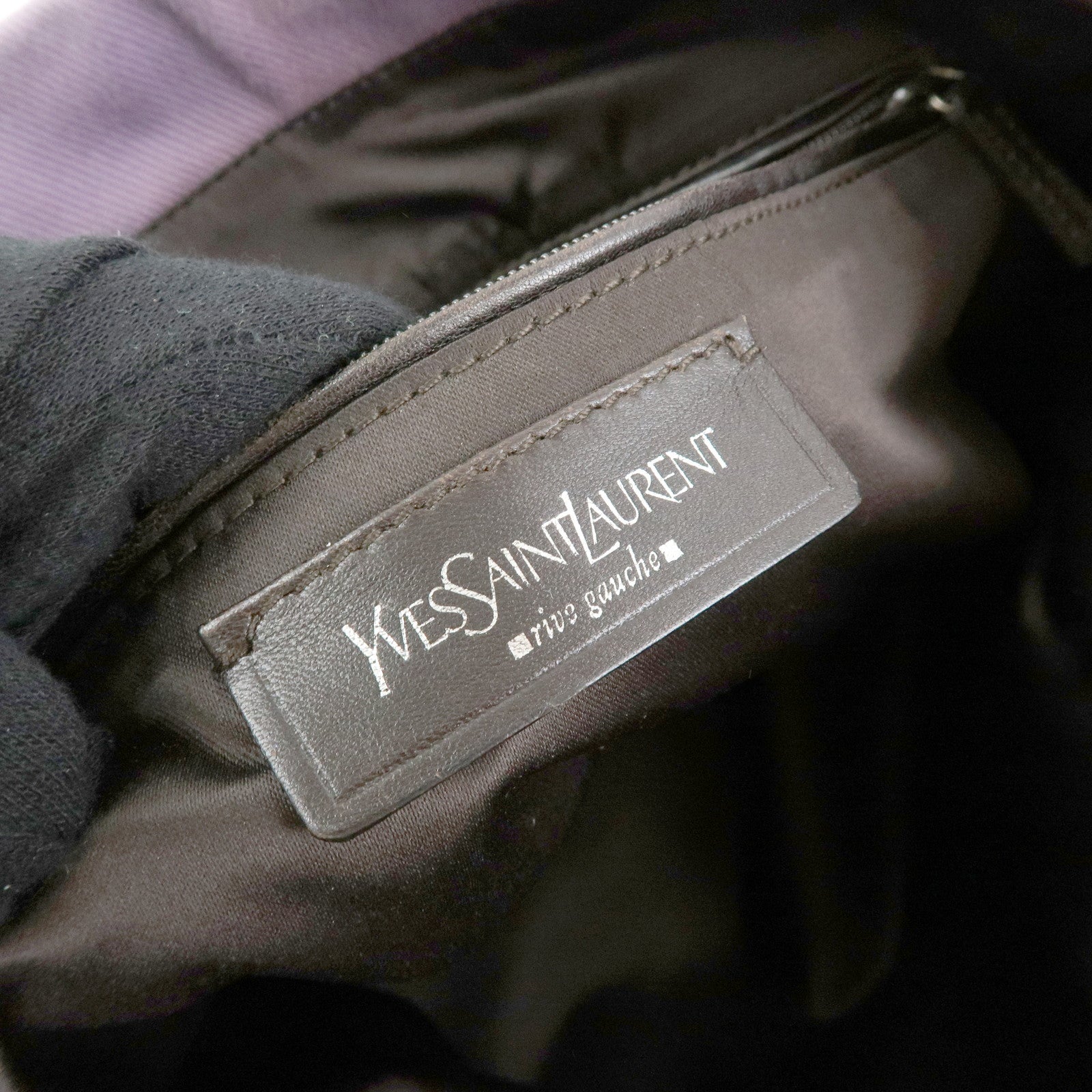SAINT LAURENT PARIS Kahala Cassandra Canvas Tote Bag Purple 121631