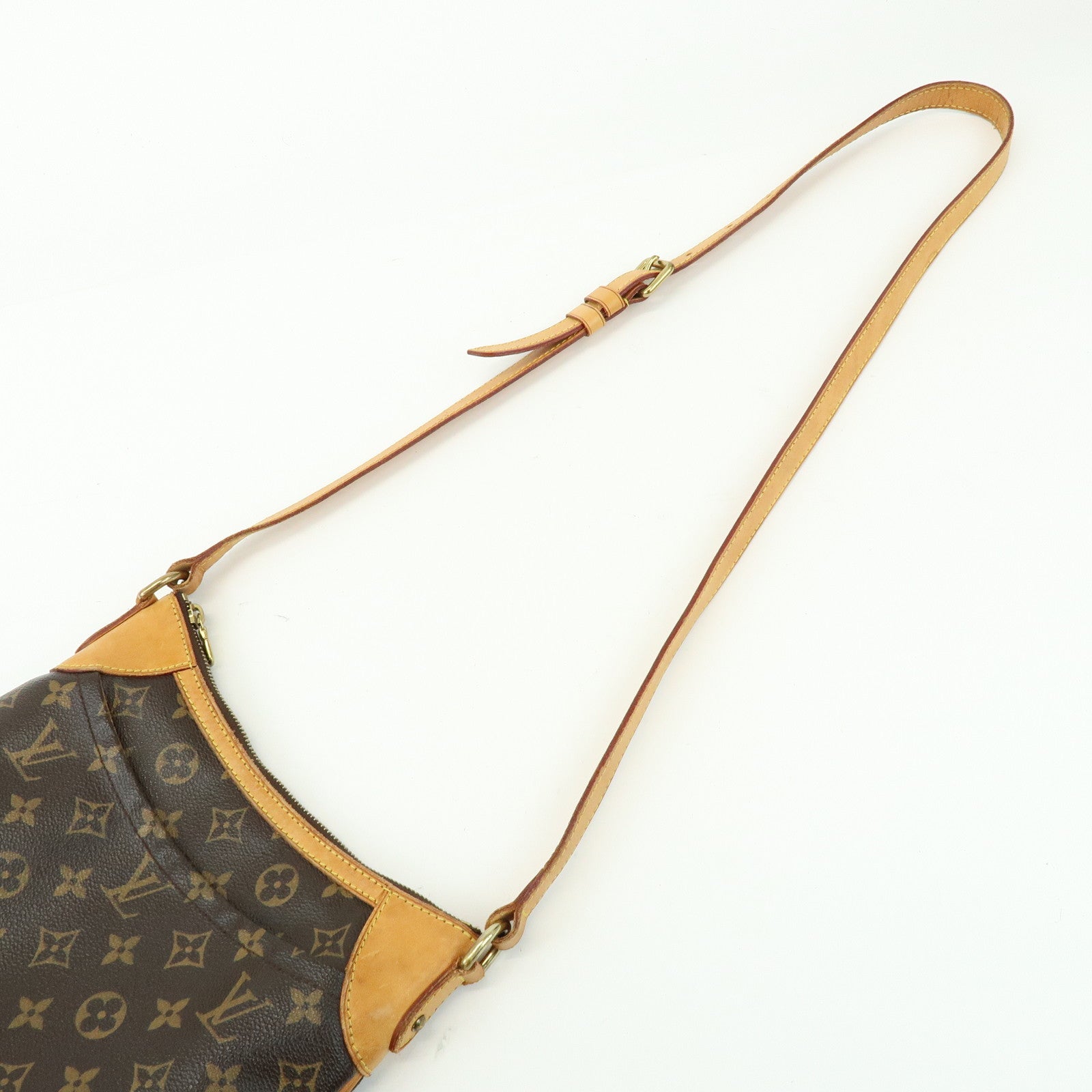 Louis Vuitton Monogram Odeon PM Canvas Shoulder Bag Brown M56390